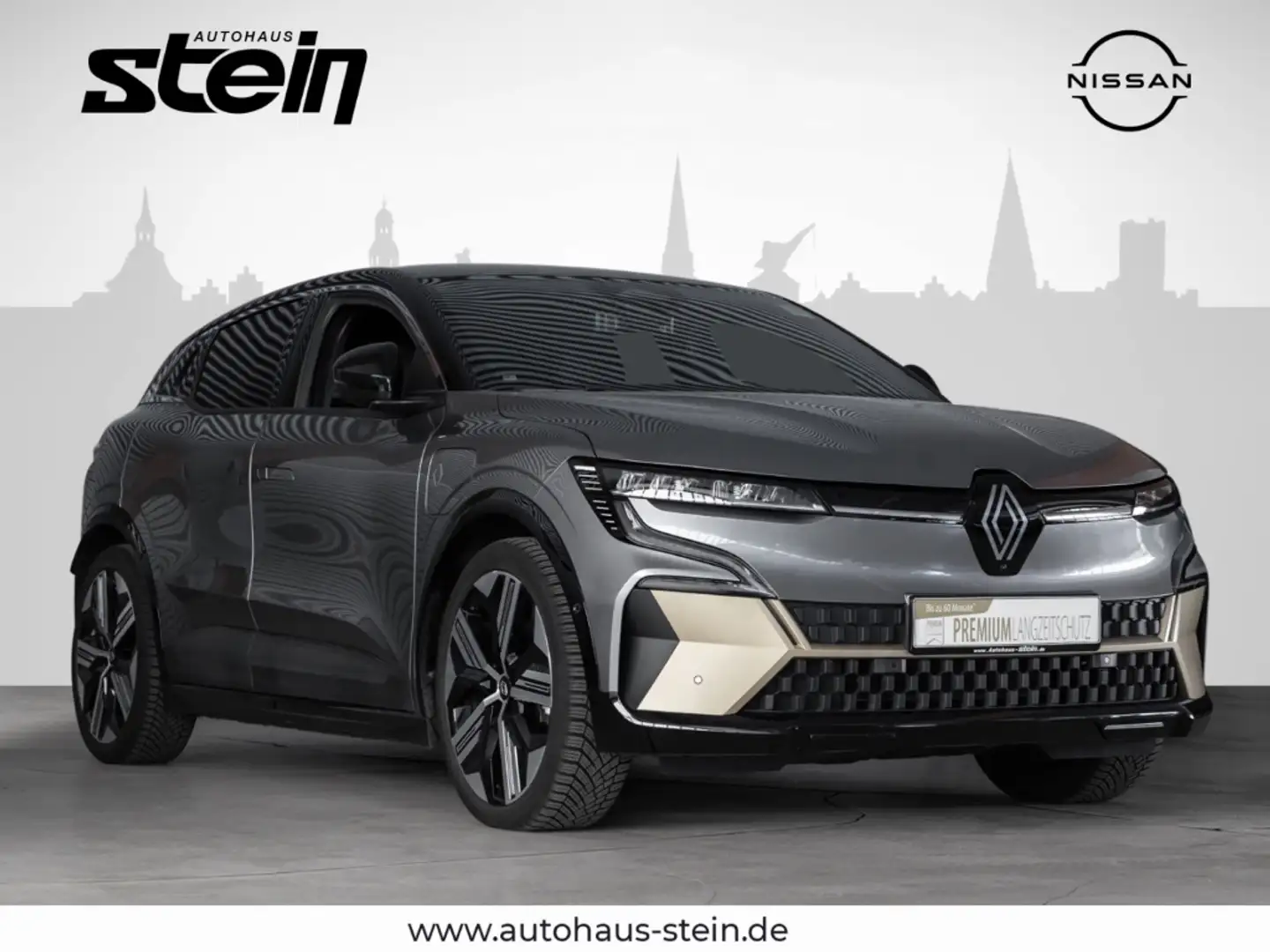 Renault Megane E-Tech E-Tech EV60 220hp Iconic Navi Rückfahrkamera Leder Grijs - 1