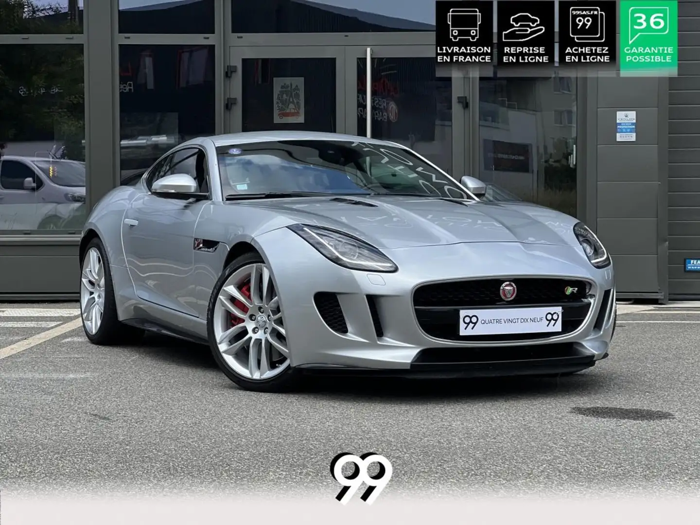 Jaguar F-Type Coupe Coupé 5.0i V8 - BVA Quickshift - Stop/Start  Gris - 1