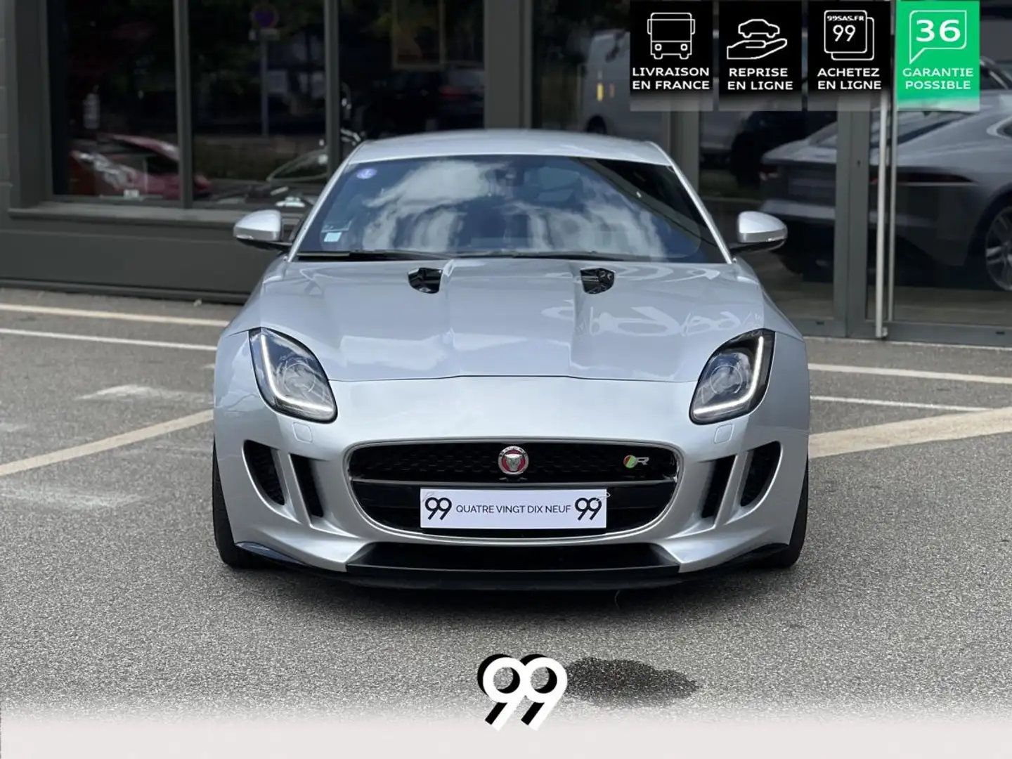 Jaguar F-Type Coupe Coupé 5.0i V8 - BVA Quickshift - Stop/Start  Gris - 2