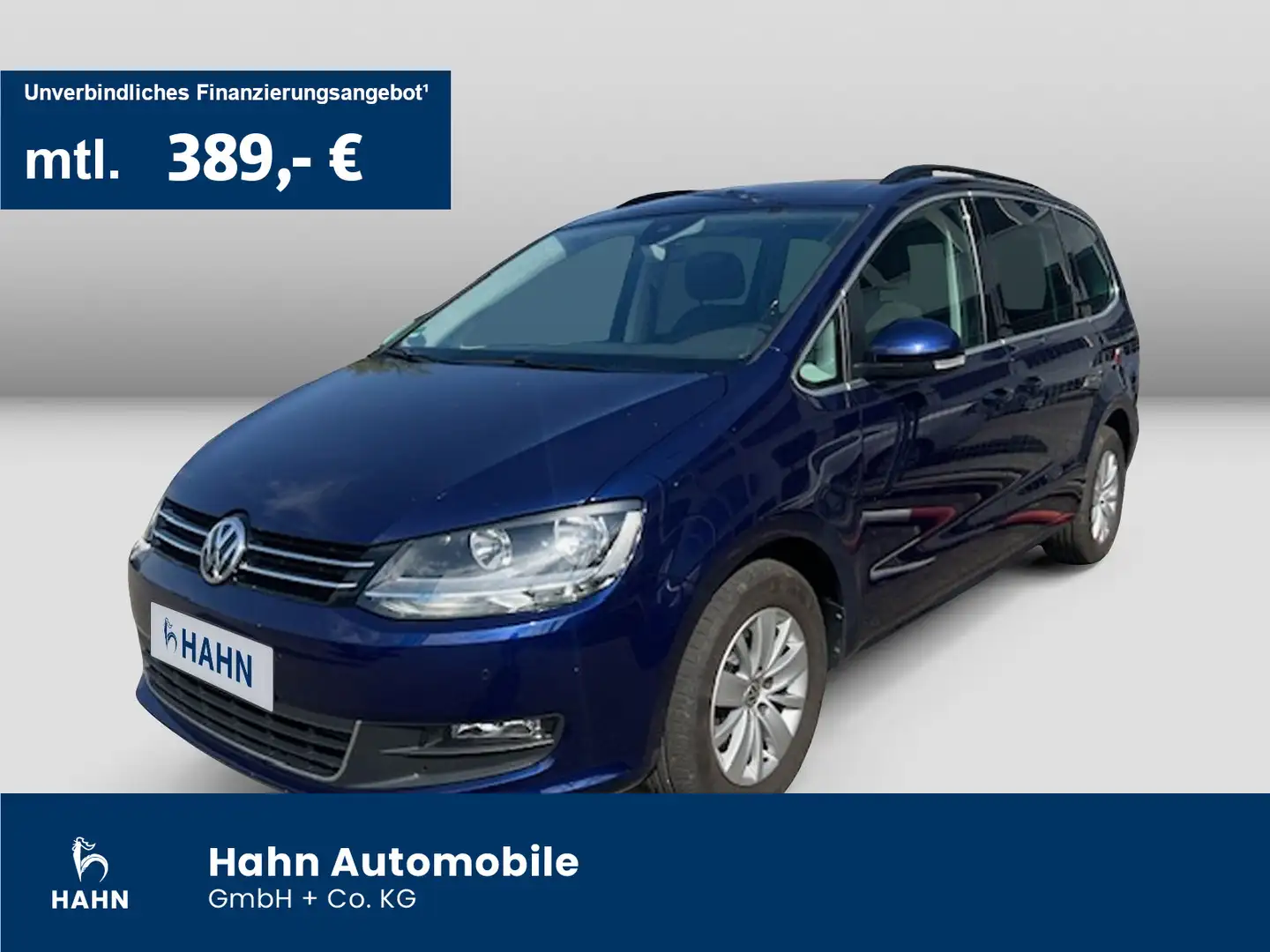 Volkswagen Sharan 2.0TDI Comfortline 7-Sitzer ACC Navi Sitz Blau - 1