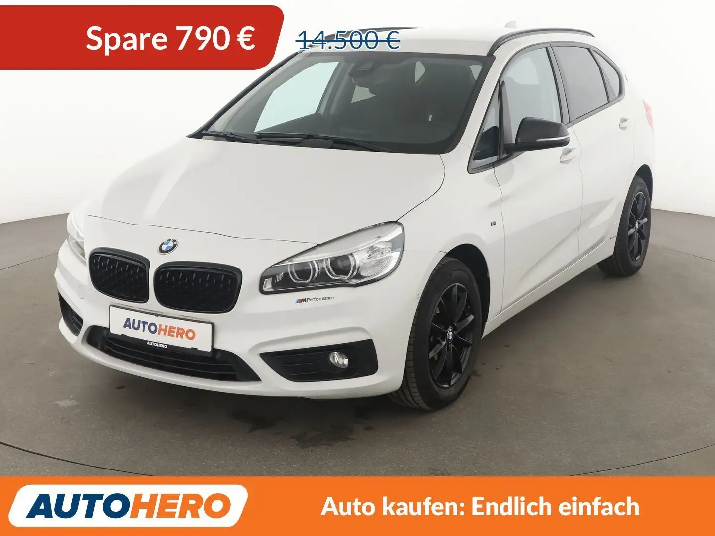 BMW 218 218i Active Tourer Basis Aut.*NAVI*TEMPO*LED*PDC* Weiß - 1