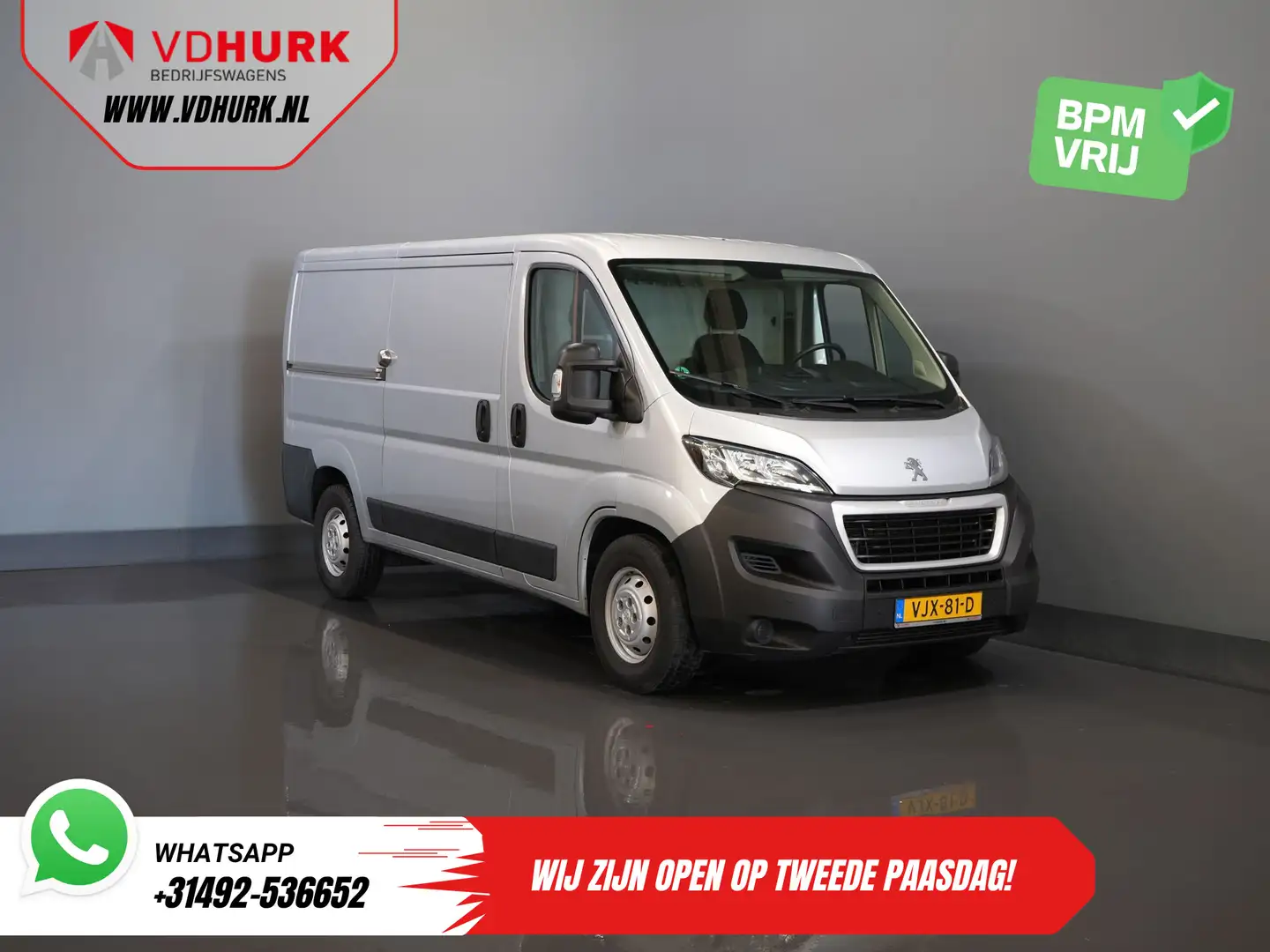 Peugeot Boxer 2.2 HDi 140 pk L2 EXPORT ONLY 3.0t Trekverm./ Navi Grijs - 1