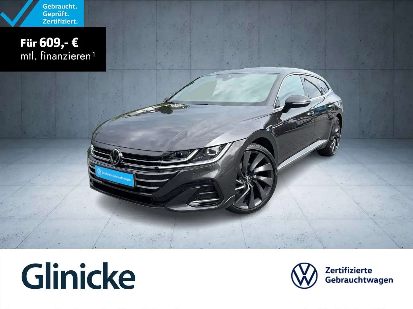 Volkswagen Arteon R-Line 2.0 TDI 4M AHK/StHz Grau - 1