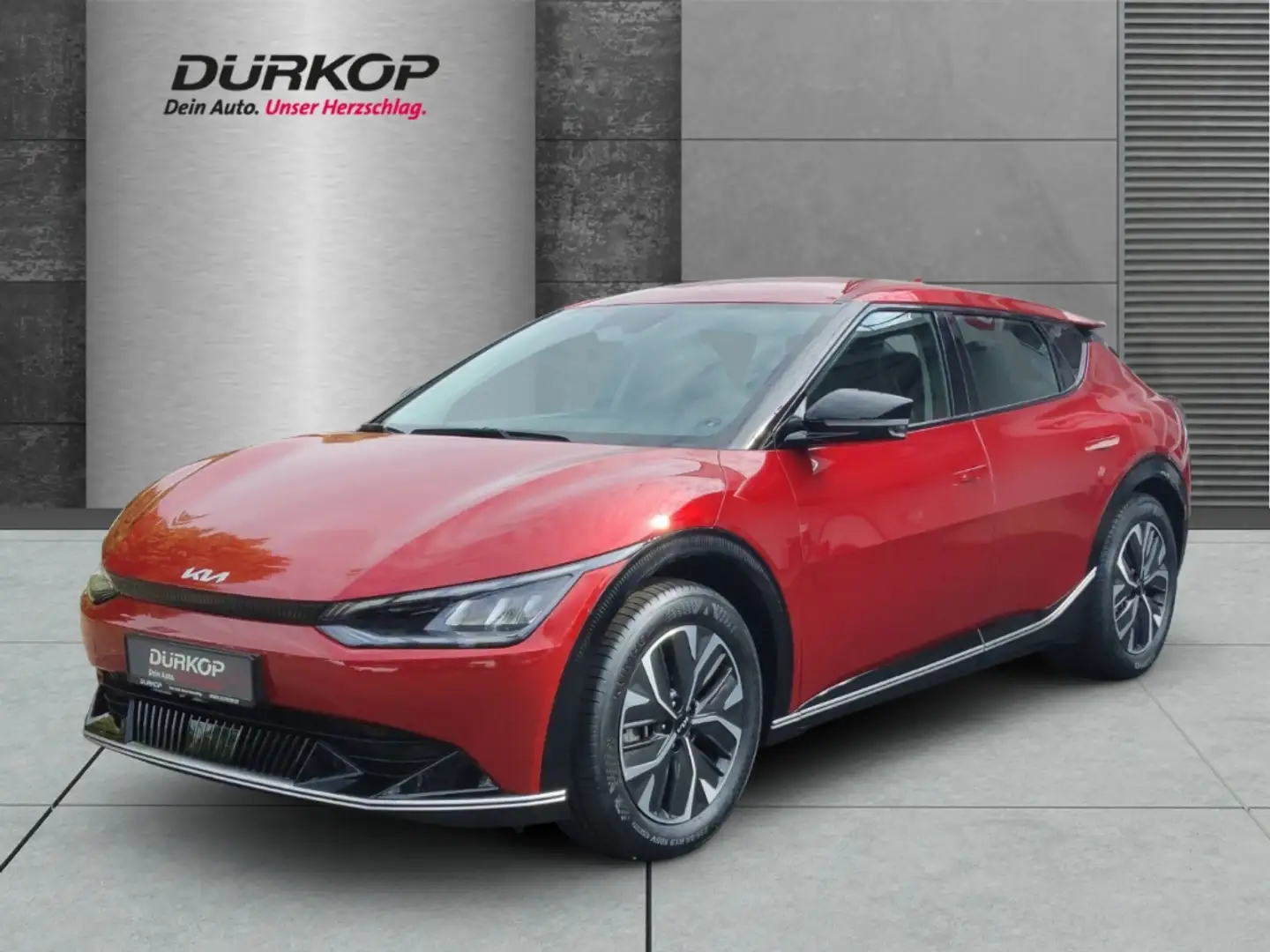 Kia EV6 2WD 58 kWh Wärmepumpe PDC Navi el.Heckklappe Rot - 1