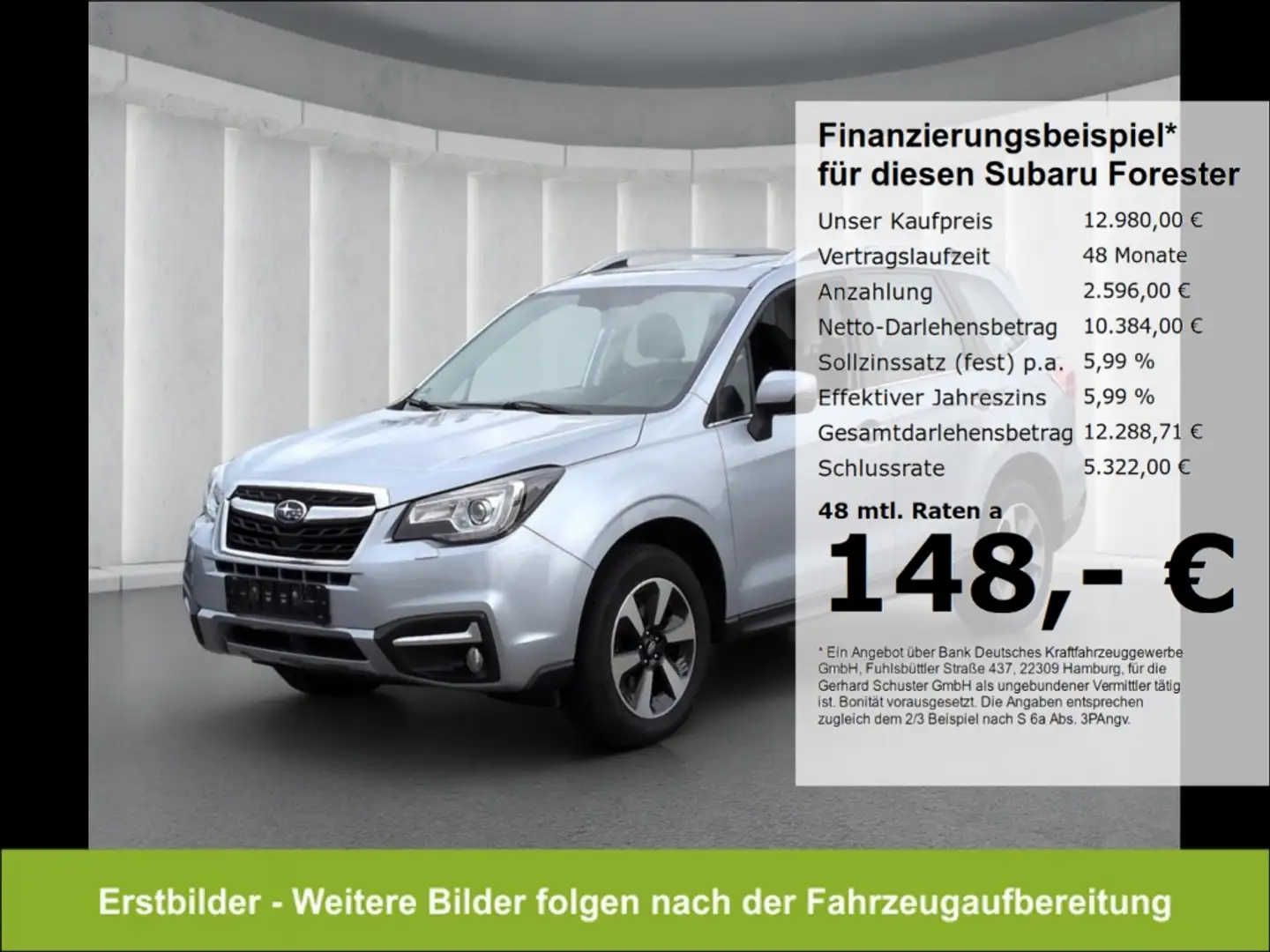Subaru Forester Exclusive AWD 2.0D*Autom AHK LED R-Kam Silber - 1