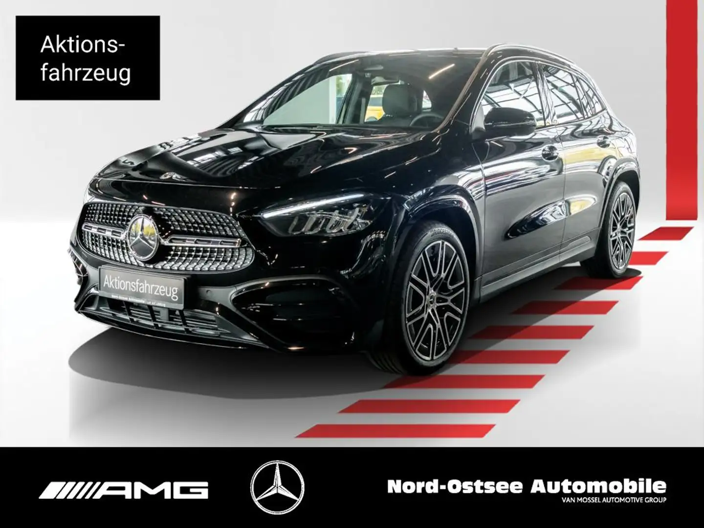 Mercedes-Benz GLA 200 d AMG EDITION NIGHT AHK DISTR 20-ZOLL Schwarz - 1