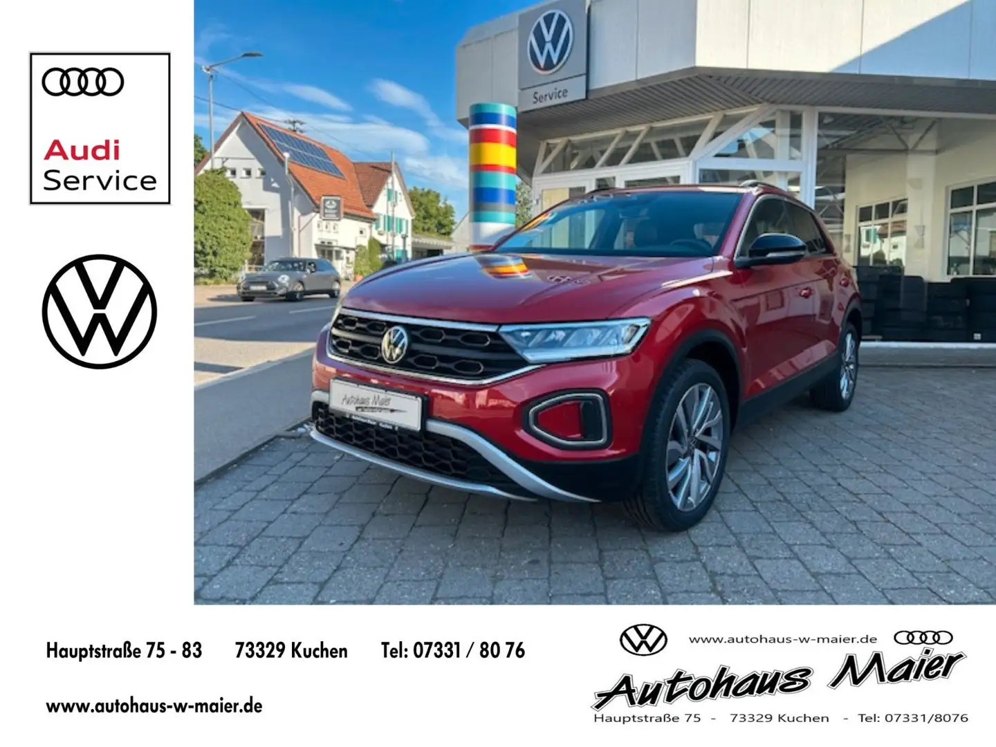 Volkswagen T-Roc 2.0 TDI GOAL NAV/RFK/ALU/SHZ Rot - 1
