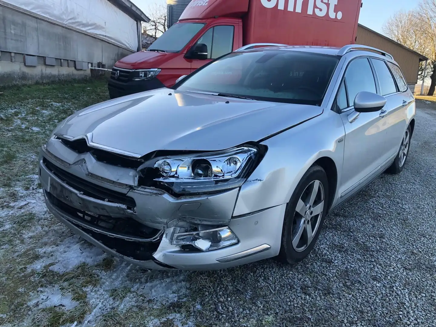 Citroen C5 Tourer Exclusive leichter Unfall. Fährt Grau - 2
