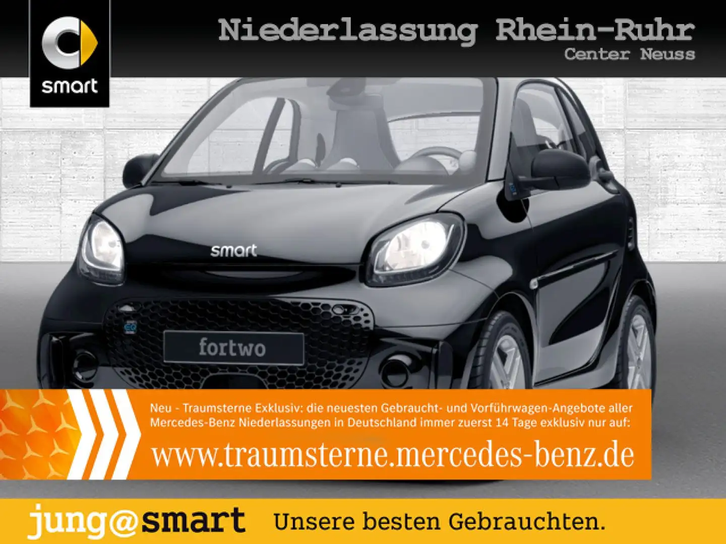smart forTwo EQ 60kWed passion SHZ PDC 22kW Bordl Tempom Schwarz - 1
