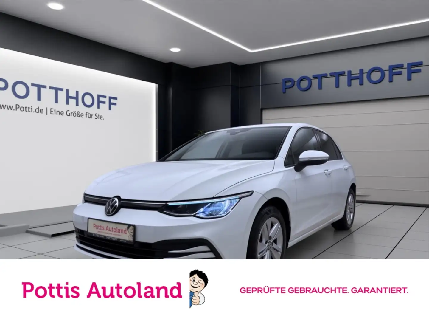 Volkswagen Golf 2.0 TDI DSG LIFE AHK KAMERA ACC SITZHZG Blanc - 1