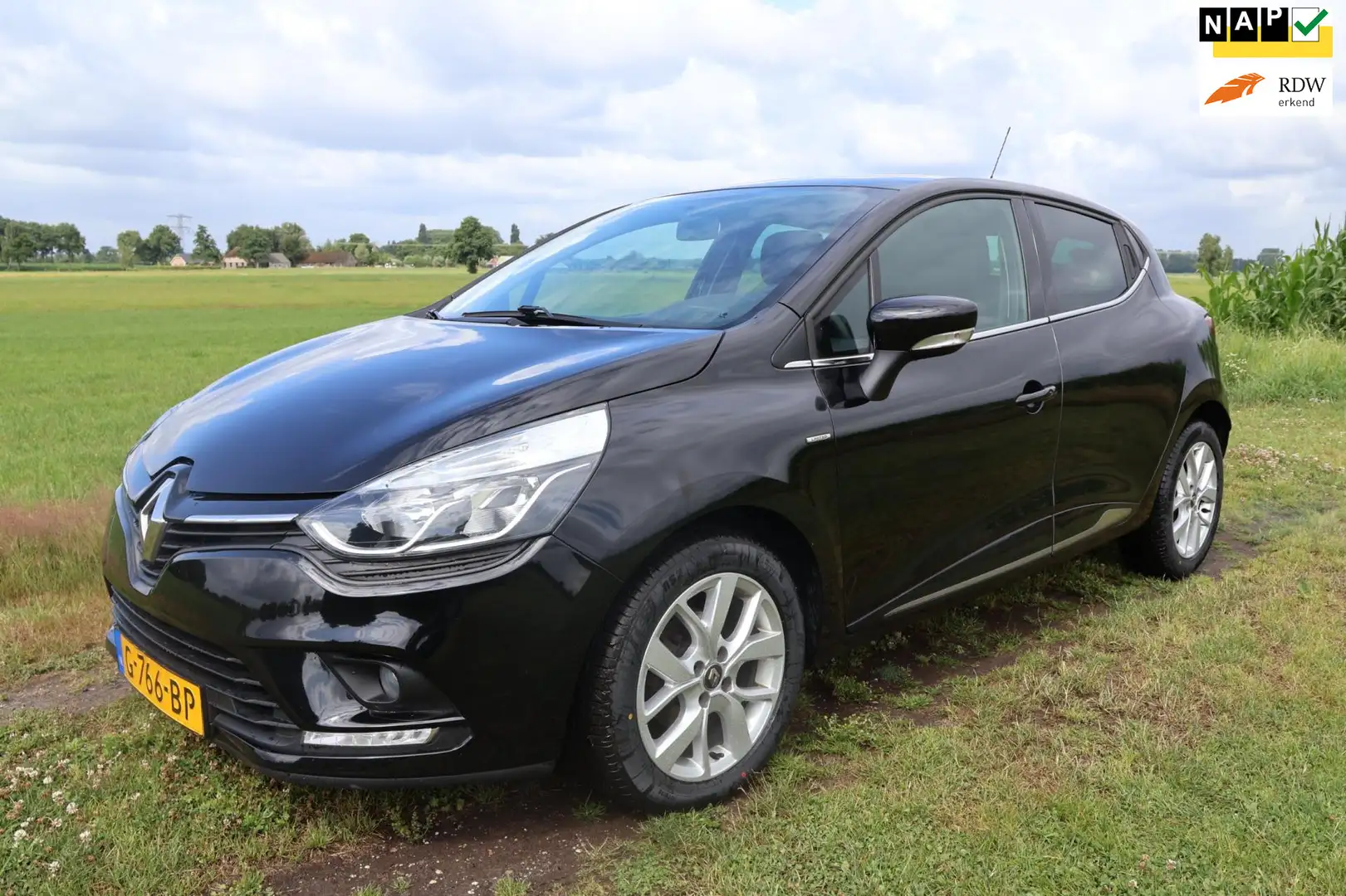 Renault Clio 0.9 TCe Limited|Airco|APK-Nieuw|Bluetooth|NAP!|Cru Zwart - 1