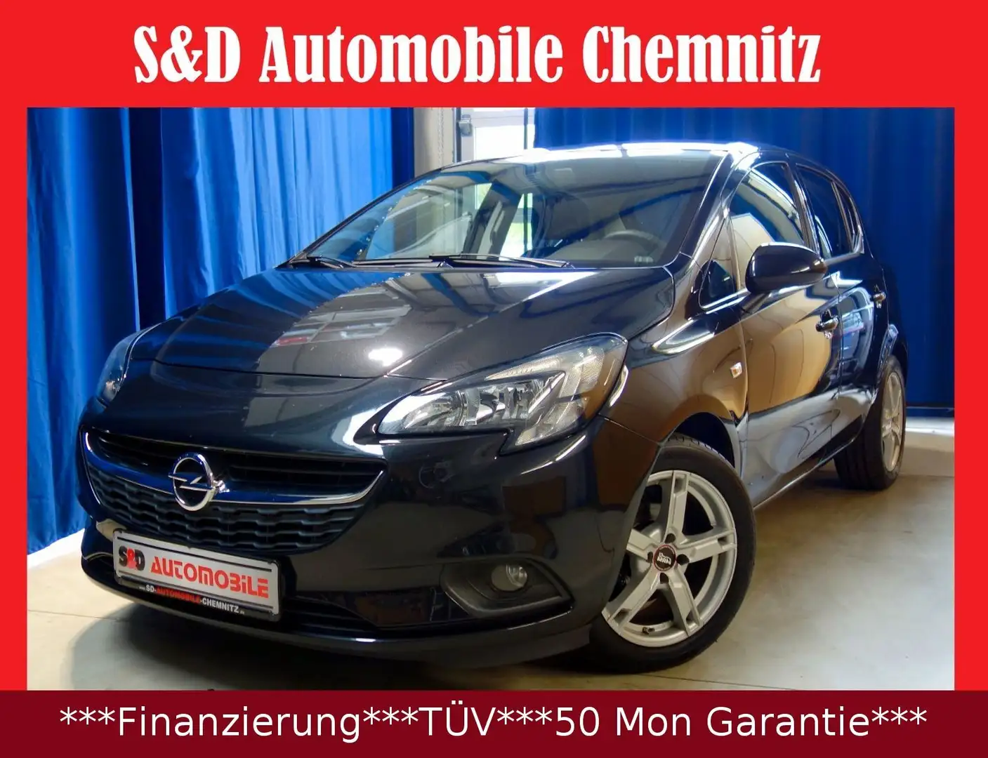 Opel Corsa E Edition"TOP AUTO" Noir - 1