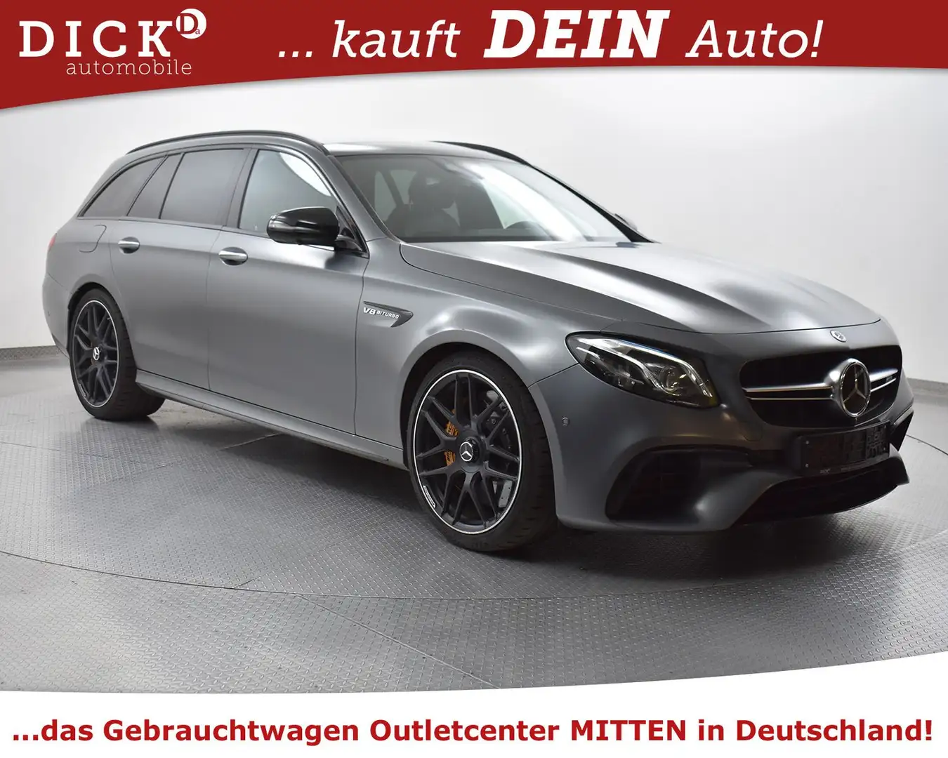 Mercedes-Benz E 63 AMG E 63 S AMG 4M DESIGNO+KERAMIK+360+SOFT+PANO+VOLL Gri - 1