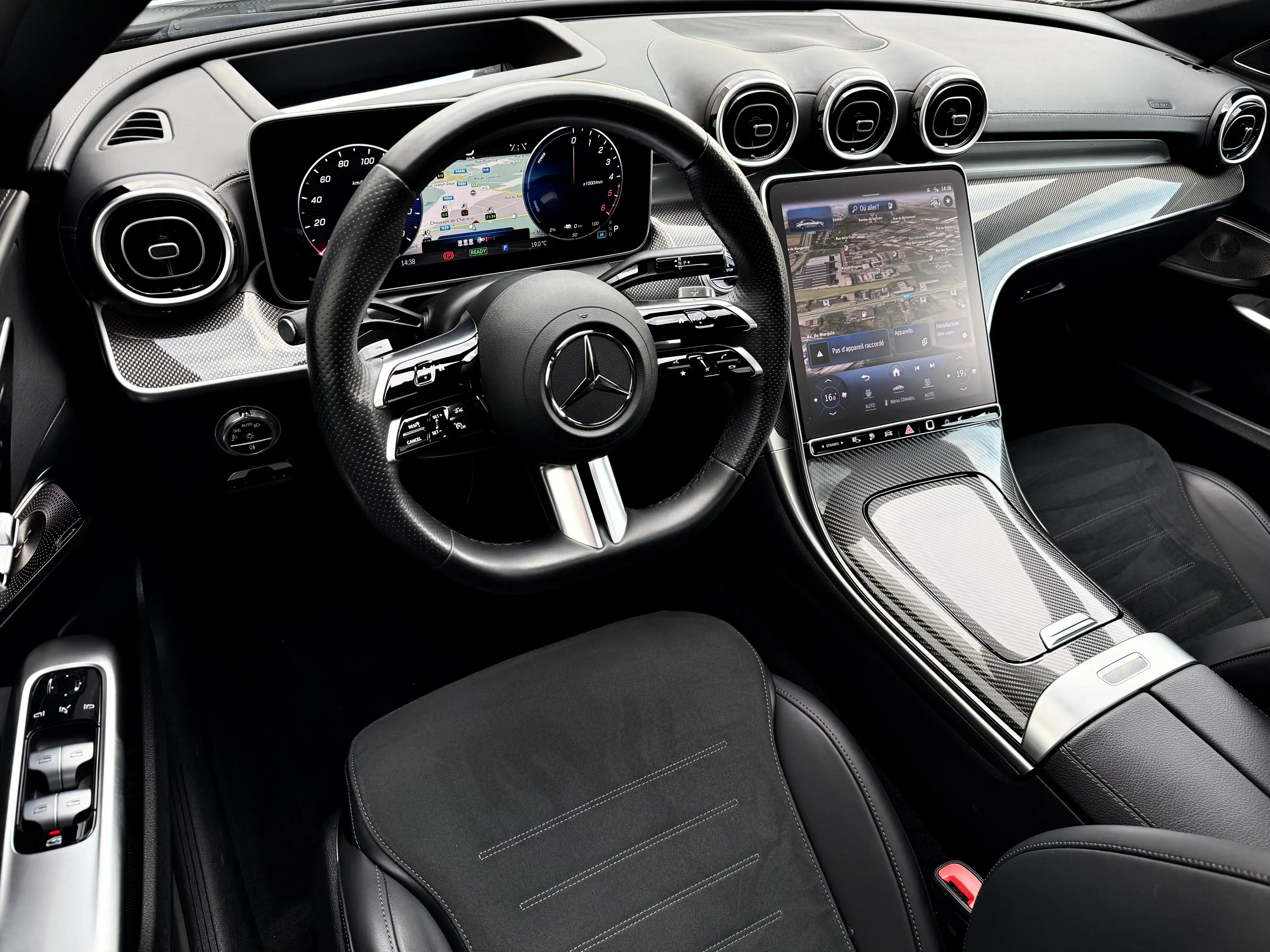 Mercedes-Benz C 300 de 194Cv + 129Cv Hybride !! PACK AMG !! PACK NiGHT !! TVA-BTW !! — photo 10