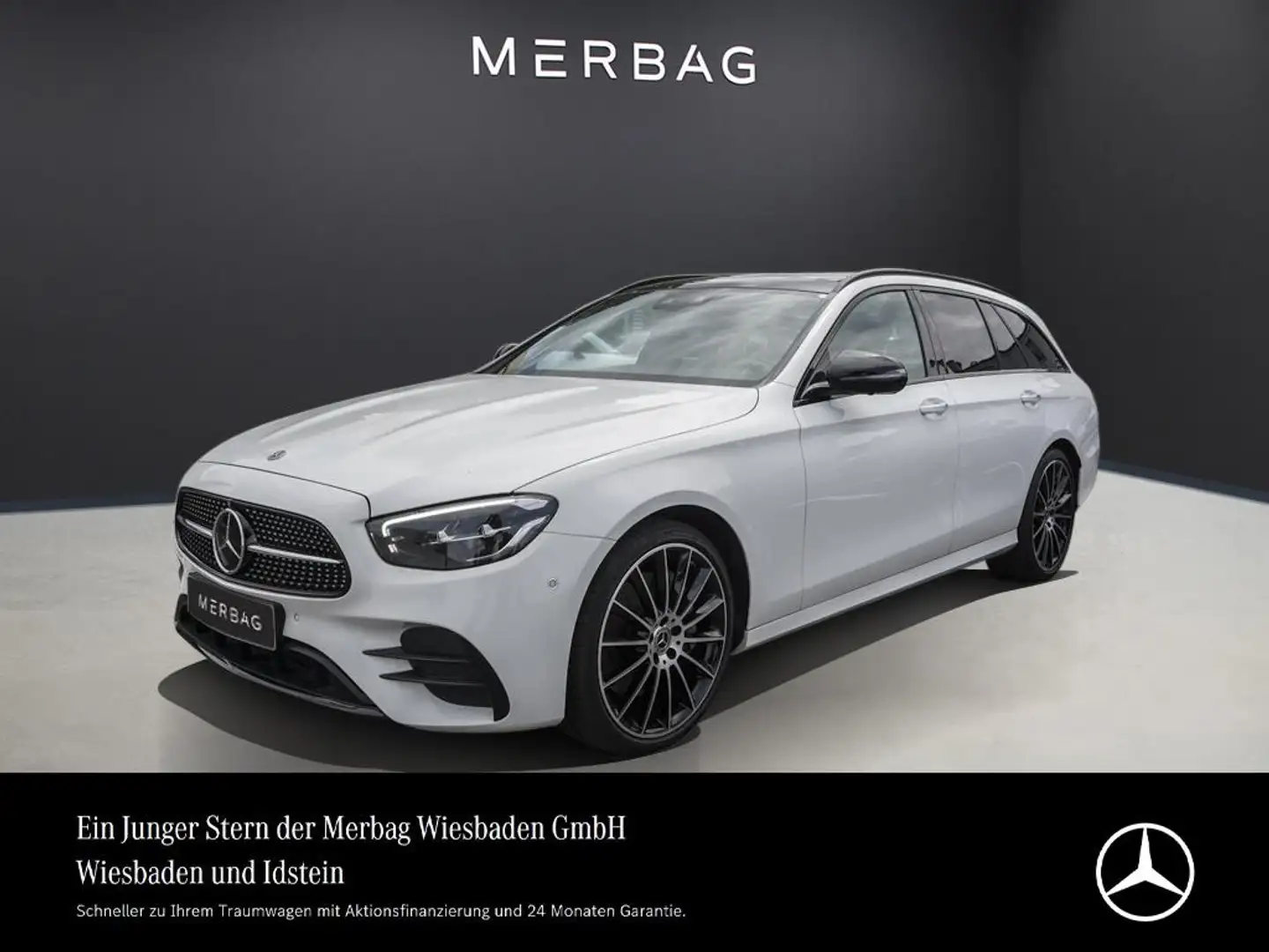 Mercedes-Benz E 400 d 4M T AMG-LINE PANO STH. DISTRONIC NIGHT Weiß - 1