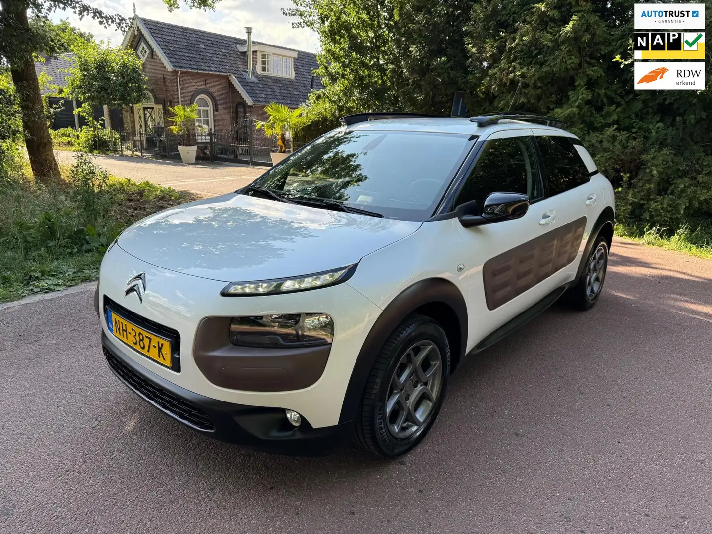 Citroen C4 Cactus 1.2 PureTech Shine / Navi / Automaat / Camera / NA Wit - 1