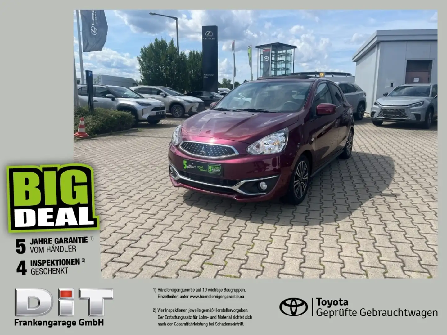 Mitsubishi Space Star 1.2 Edition 100+ Navi, el.Faltdach Mauve - 1