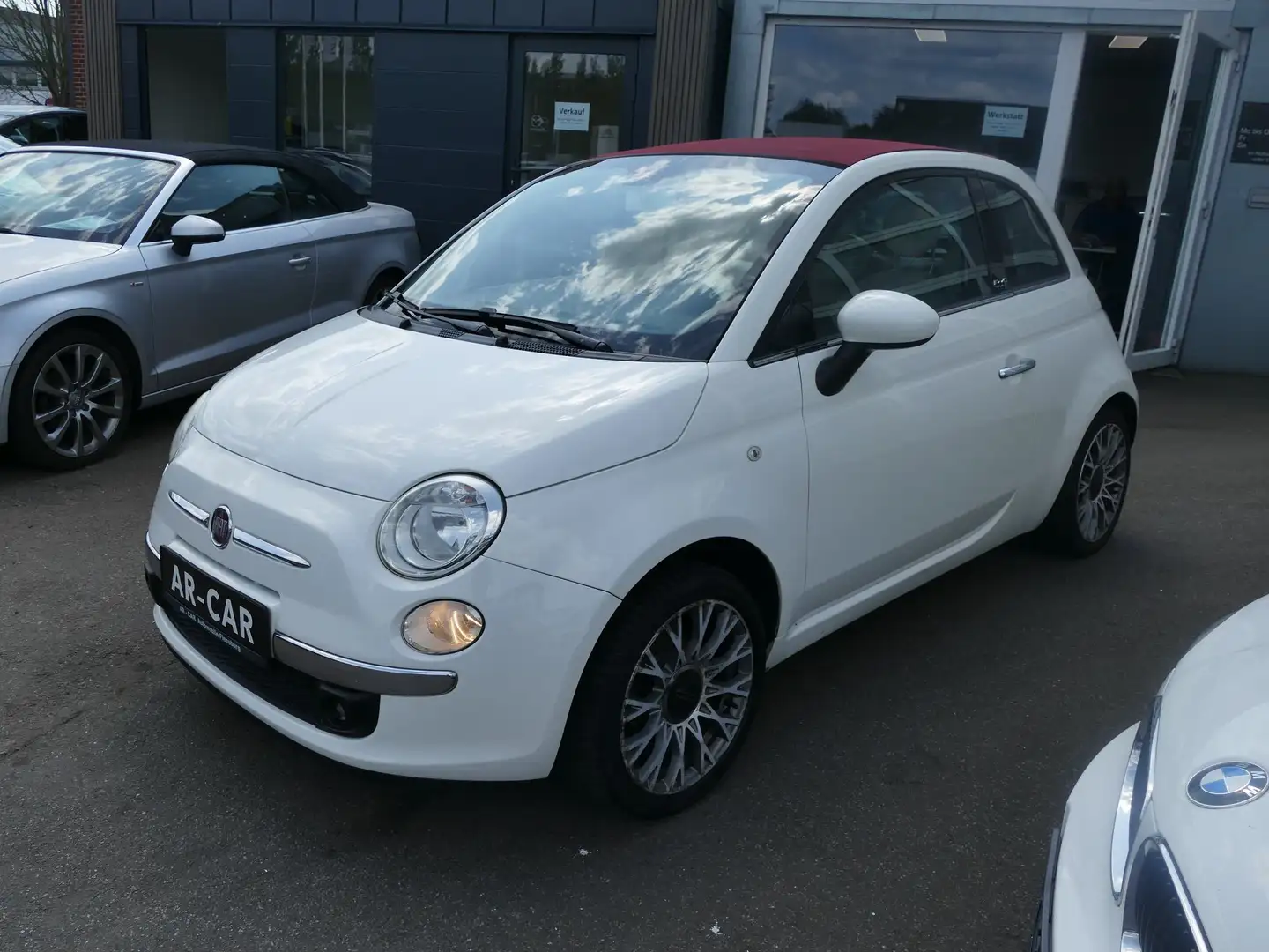 Fiat 500C 500 C Cabrio 1.2 Lounge Klima Teilleder HU/AU NEU Weiß - 1