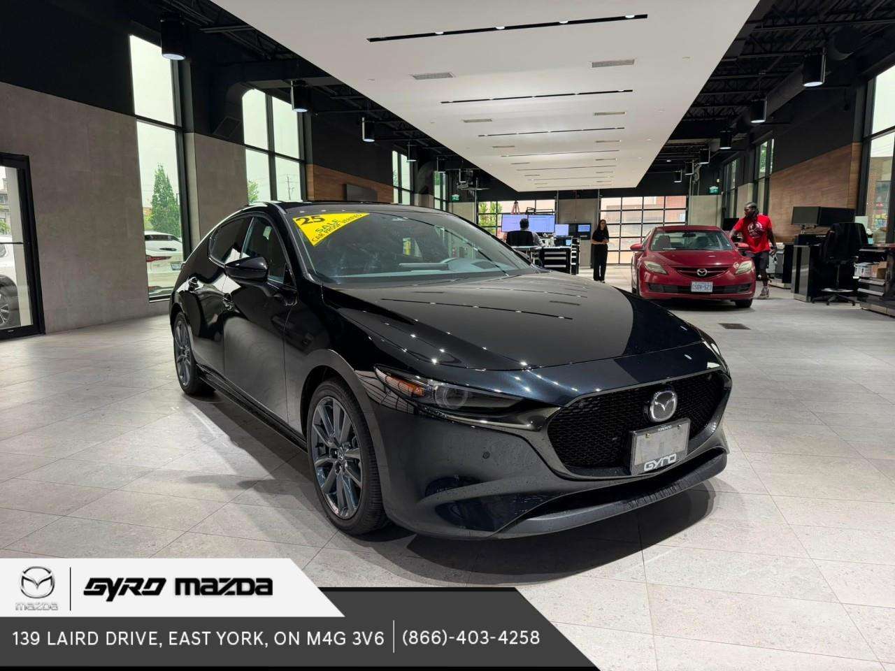 JET BLACK MICA 2025 Mazda MAZDA3 Sport Hatchback Manual