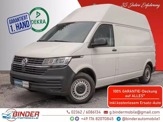 Volkswagen T6 Transporter T6 HOCH+LANG*LKW*3,2t*ALLE INSPEK*REGALE*AHK*SHz
