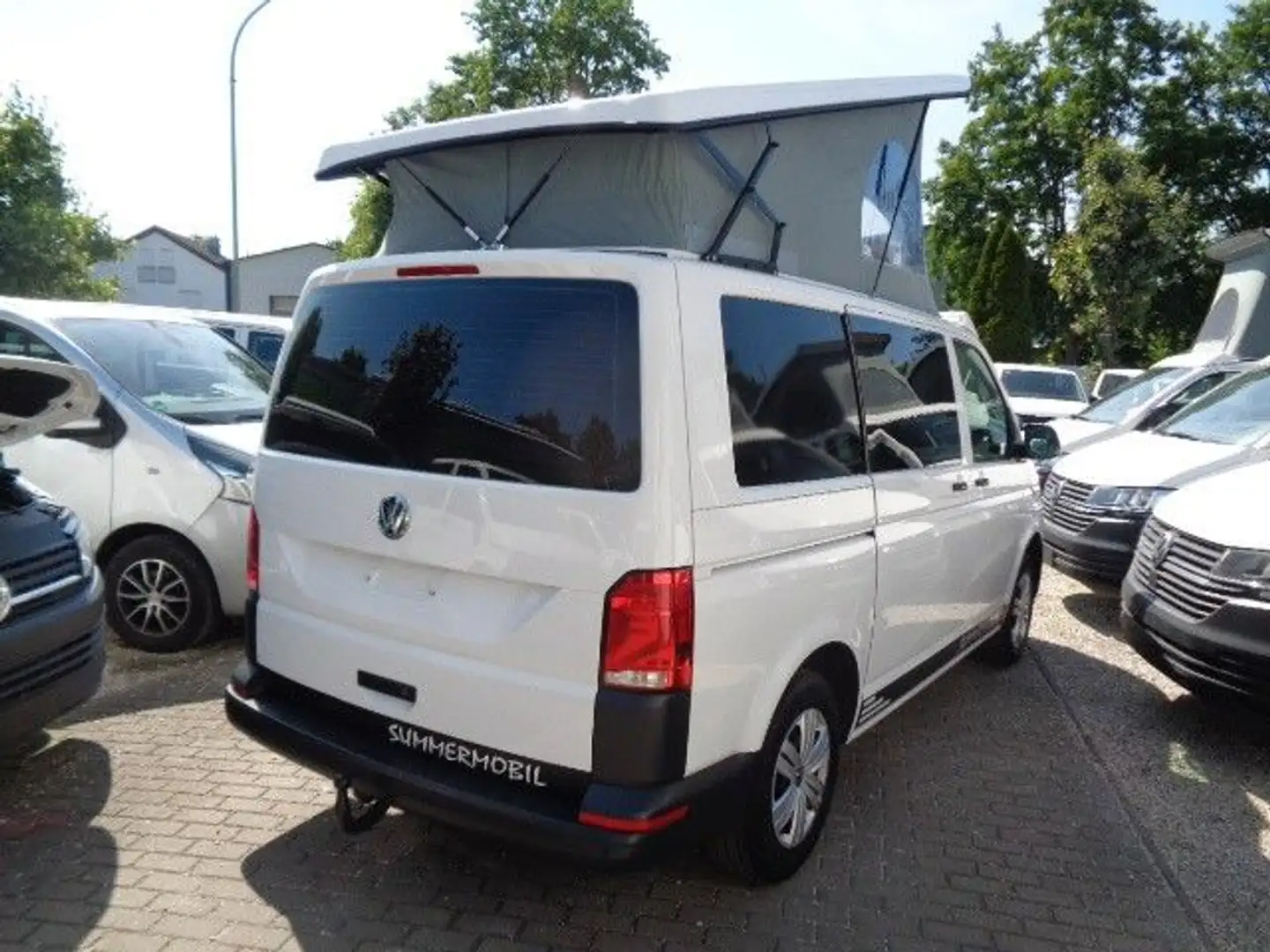 Volkswagen T6.1 Wohnmobil/Summermobil mit Aufstelldach Weiß - 2