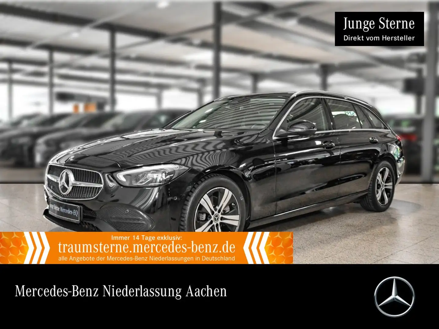 Mercedes-Benz C 200 d T AVANTG+LED+KAMERA+TOTW+KEYLESS+9G Schwarz - 1