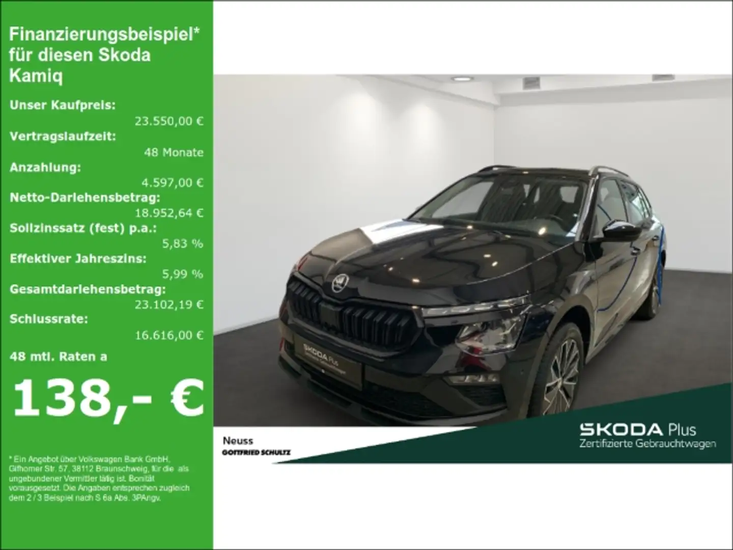 Skoda Kamiq SELECTION TSI APP EPH LED ZV SITZHZG Schwarz - 1