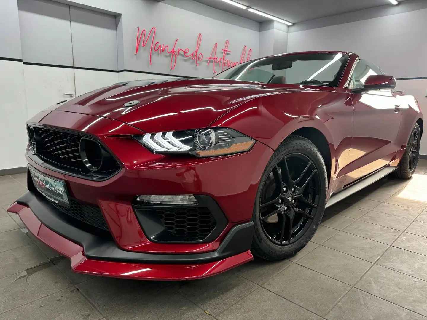 Ford Mustang Eco 2.3 Cabrio/MACH1 Kit/Android/Leder/ Rot - 1