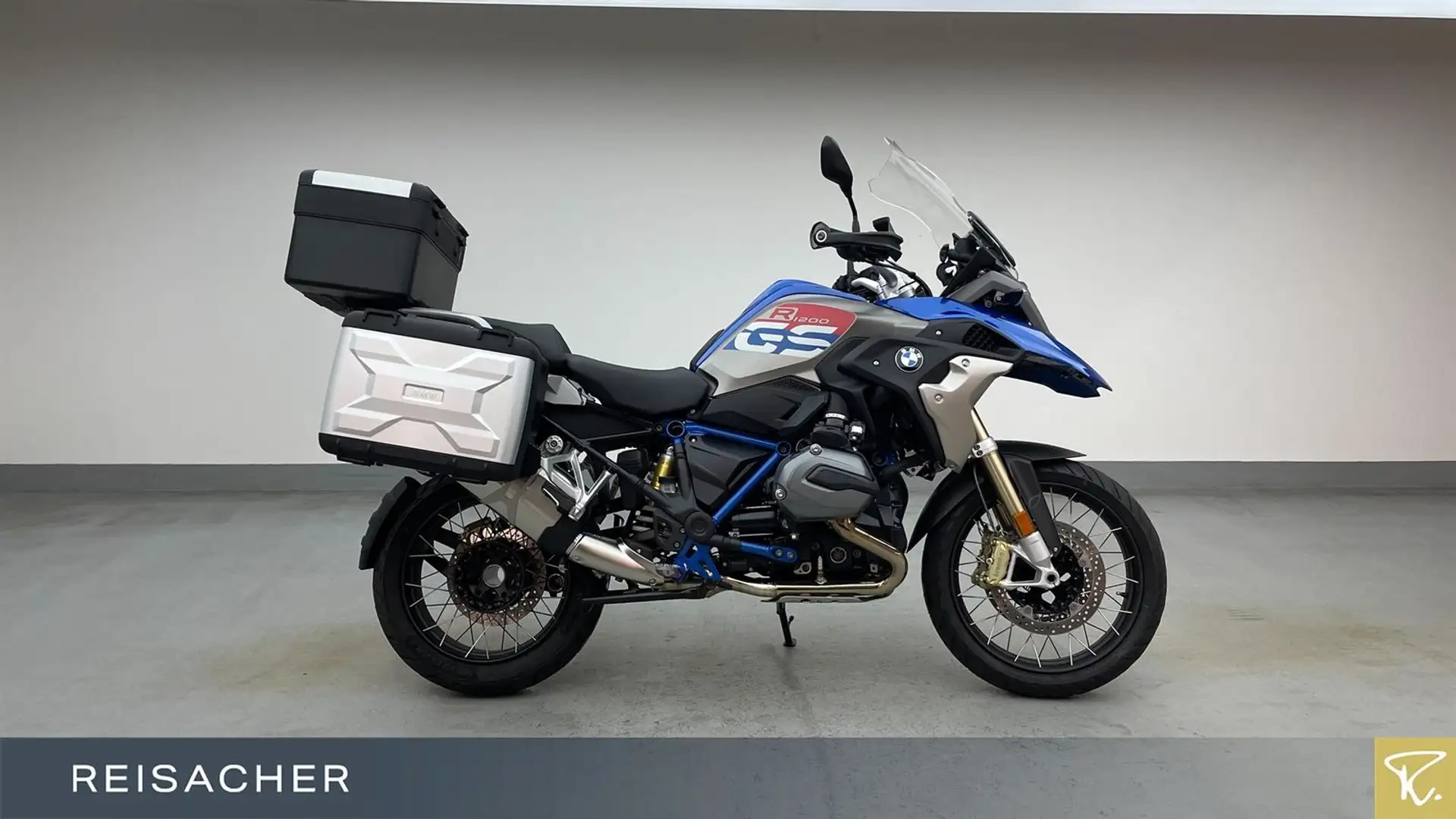 BMW R 1200 GS Style Rallye +Koffer und Topcase Blau - 2