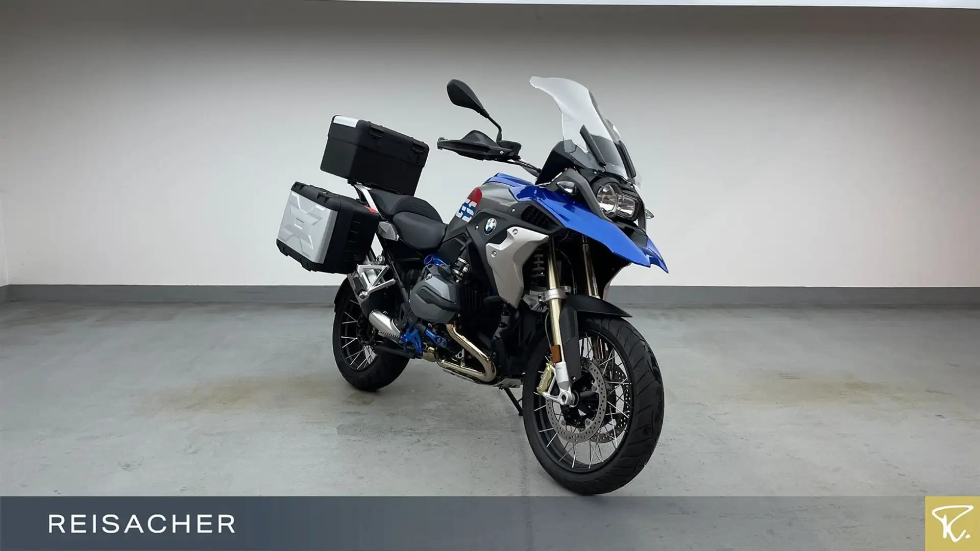 BMW R 1200 GS Style Rallye +Koffer und Topcase Blau - 1