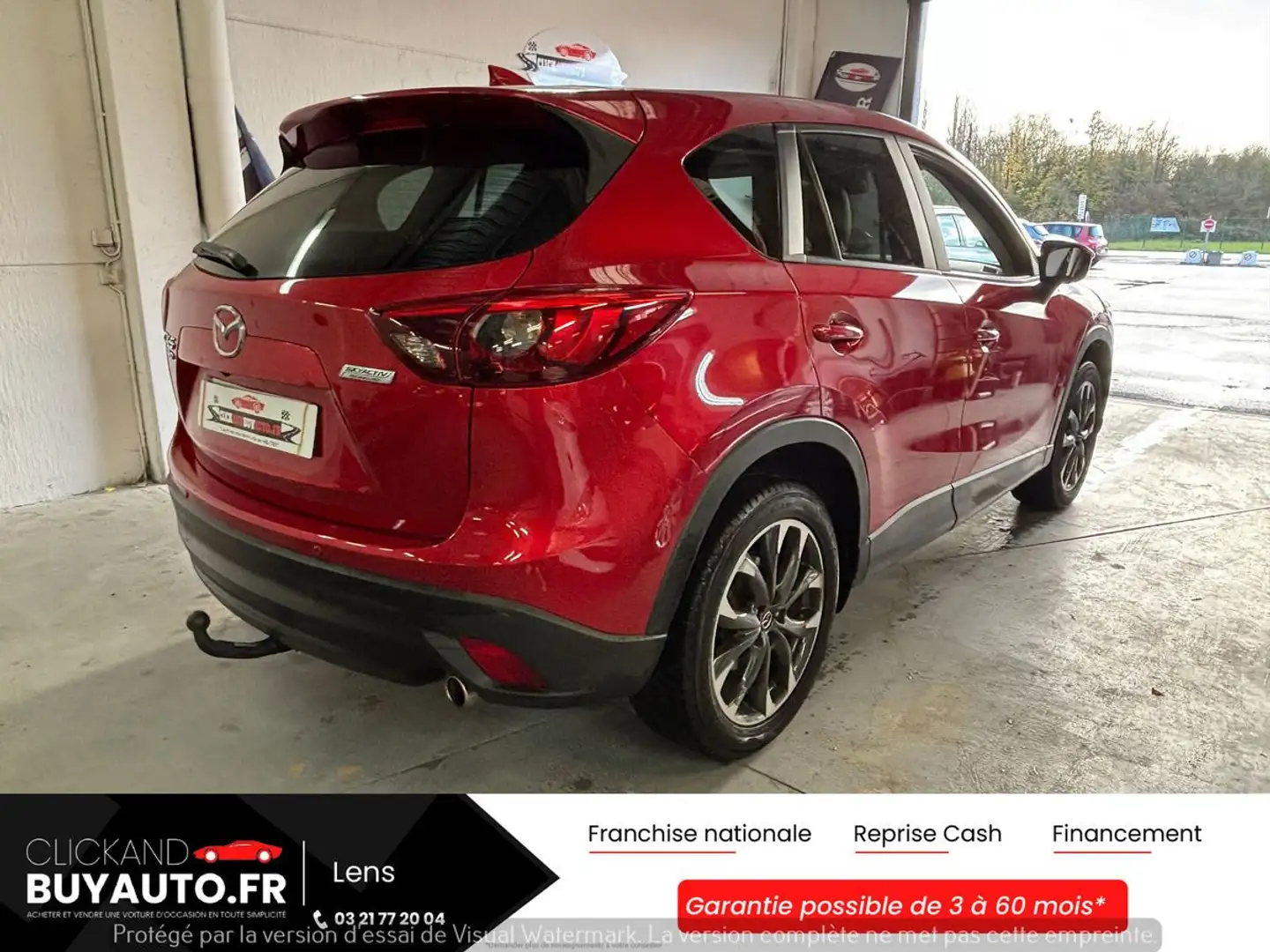 Mazda CX-5 2.2 Skyactiv 175 CV Sélection 1ere MAIN / CAMERA / GPS / INTERIEUR CUIR / 4x4 Rouge - 2