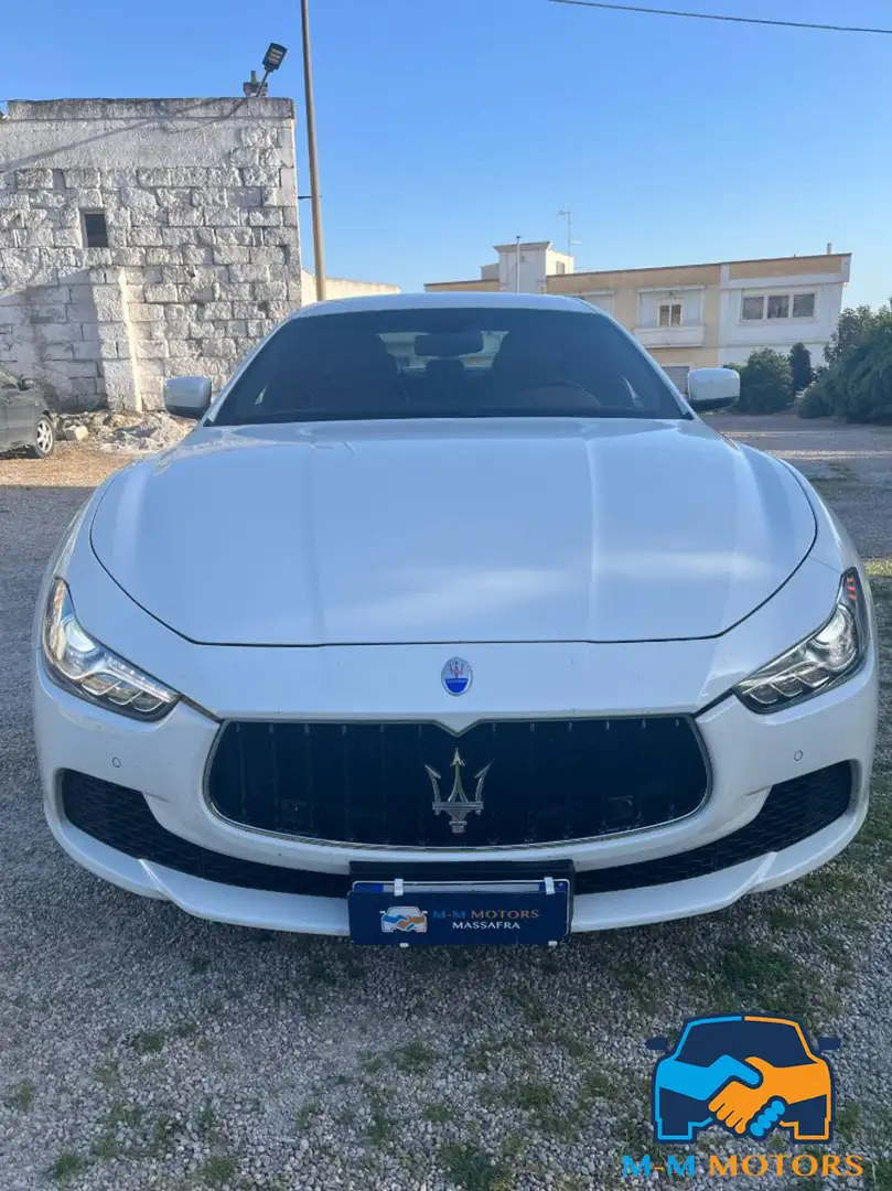 Maserati Ghibli V6 Diesel Blanc - 2