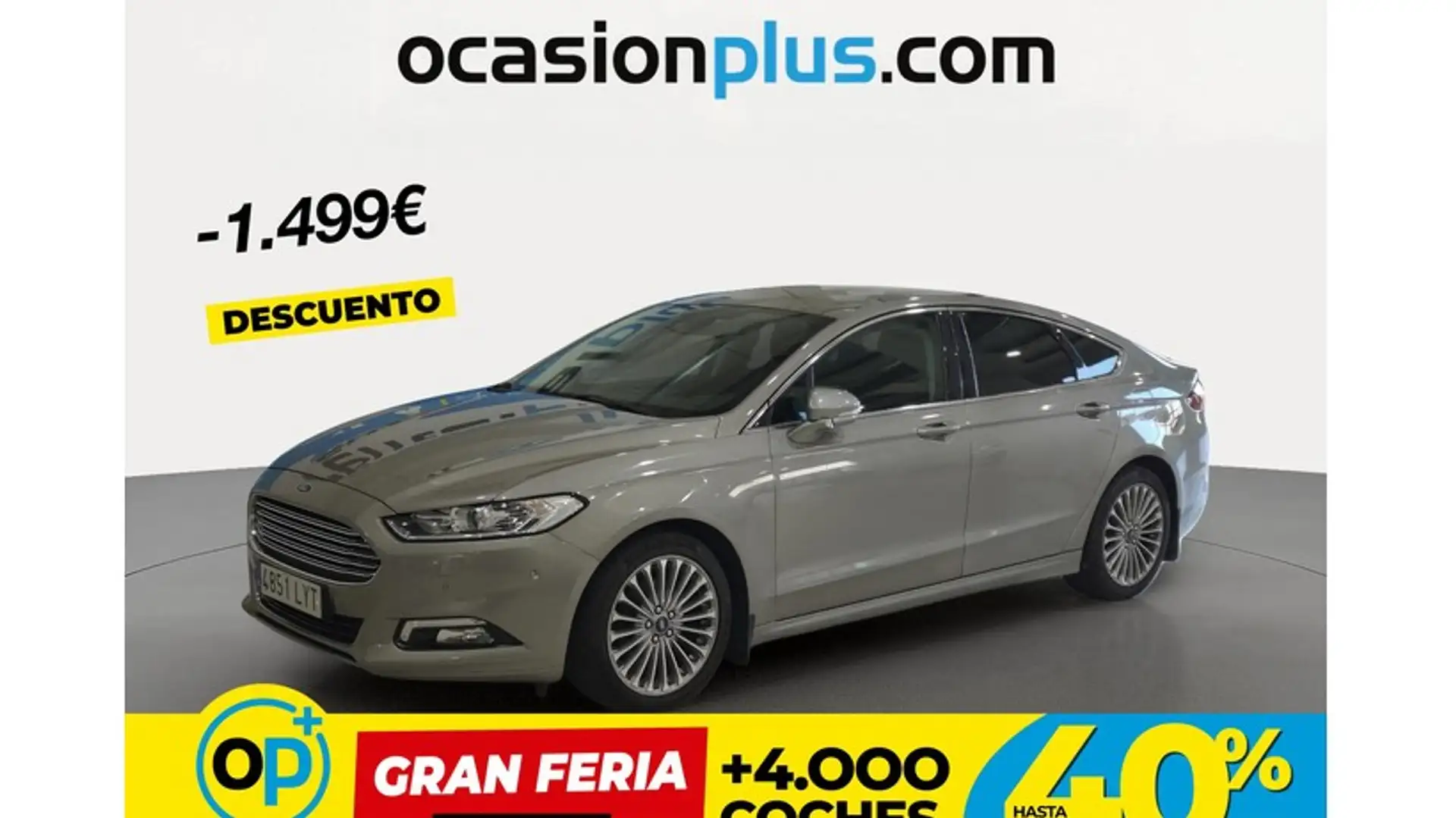 Ford Mondeo 1.5 EcoBoost Titanium Aut. 160 Plateado - 1