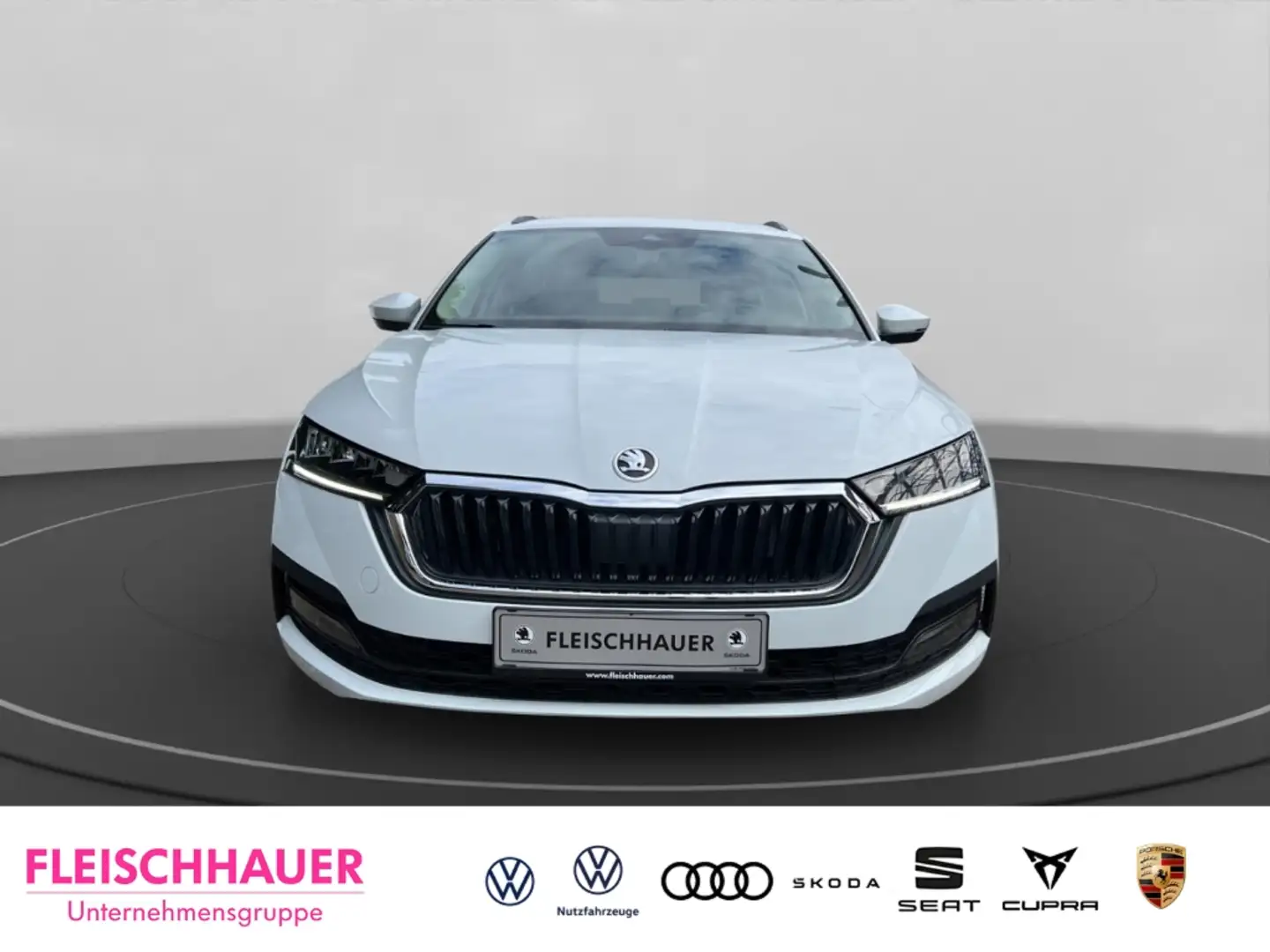 Skoda Octavia Combi Ambition 4x4 2.0 TDI DSG AHK Pano Navi Digit Weiß - 2