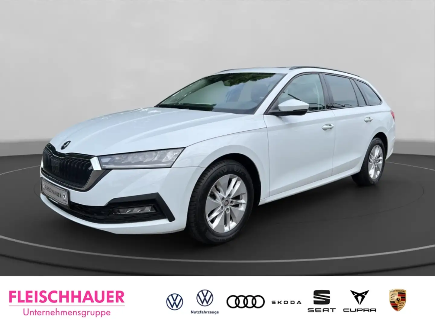 Skoda Octavia Combi Ambition 4x4 2.0 TDI DSG AHK Pano Navi Digit Weiß - 1