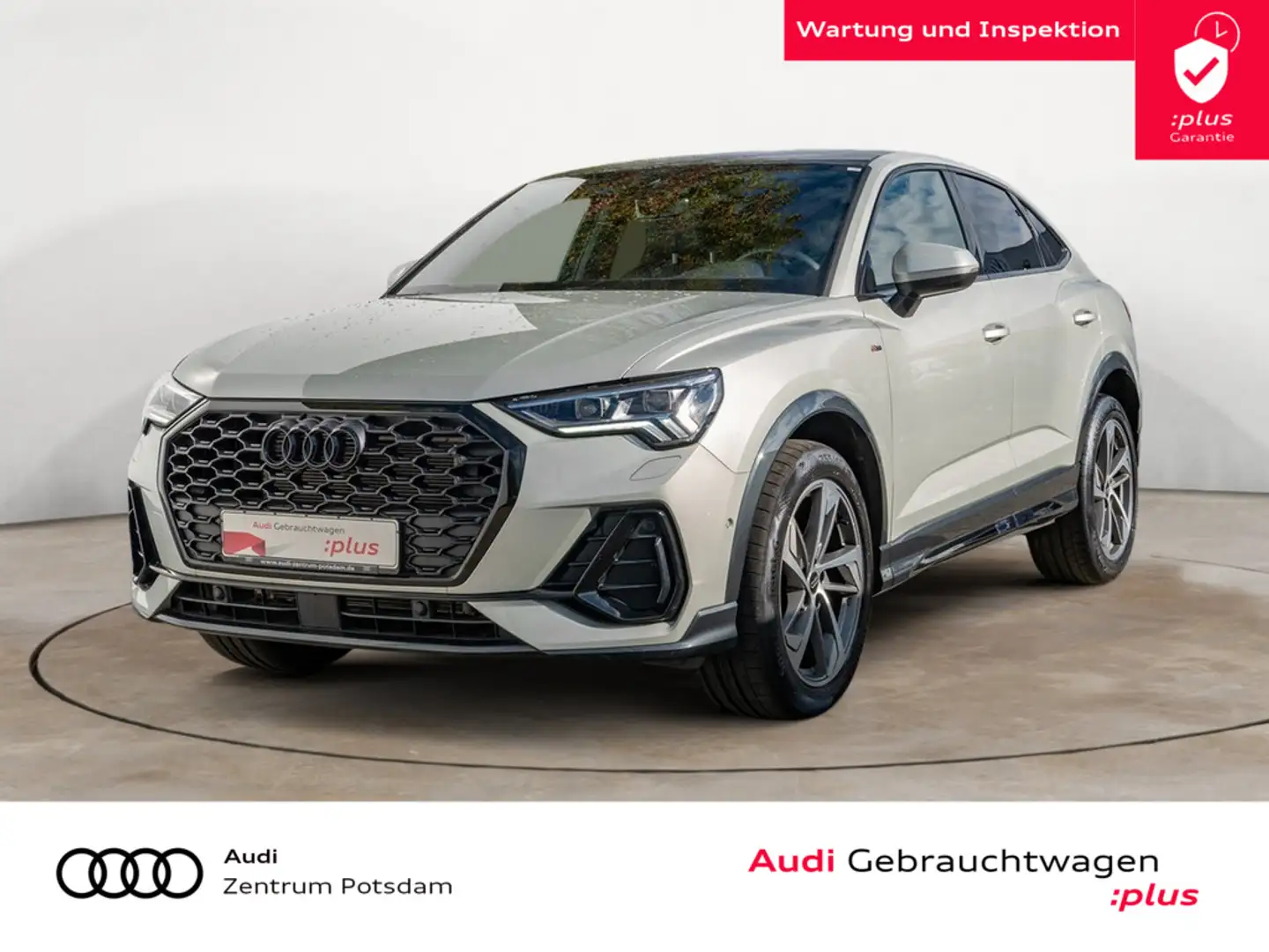 Audi Q3 Sportback 35TFSI S line MATRIX NAVI AHK SO Silber - 1