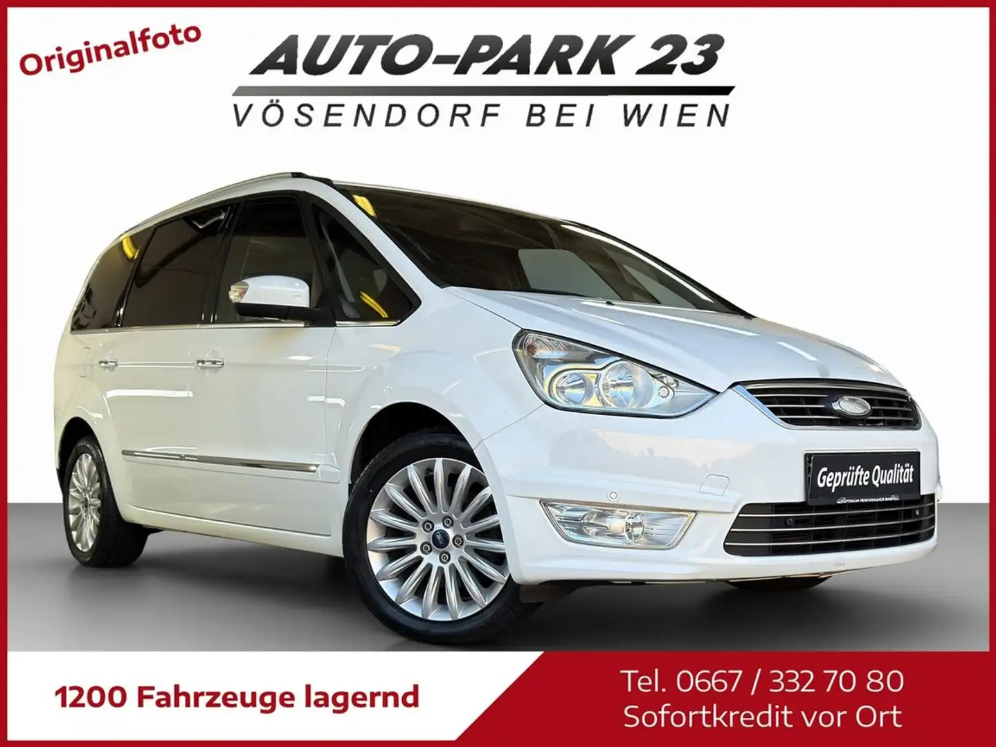 Ford Galaxy Titanium 2,0 TDCi Aut.*NEUES-PICKERL2/2027*7.SI... Weiß - 1