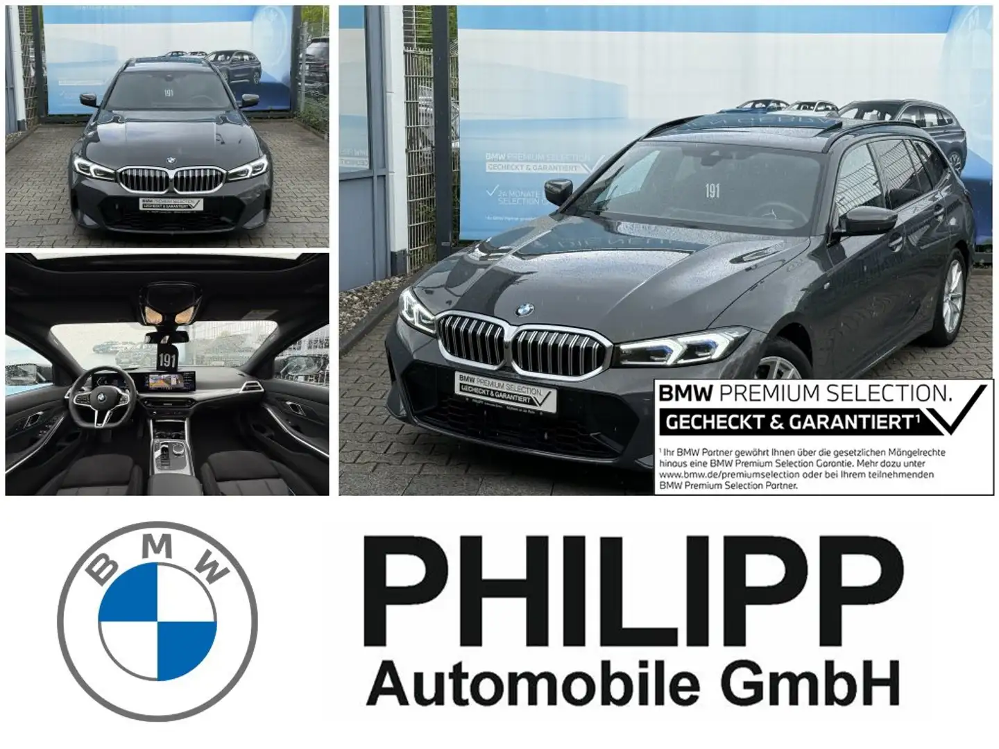BMW 330 d xDrive Tour M Sport PANO ACC Ad-LED PA+ DA Grau - 1