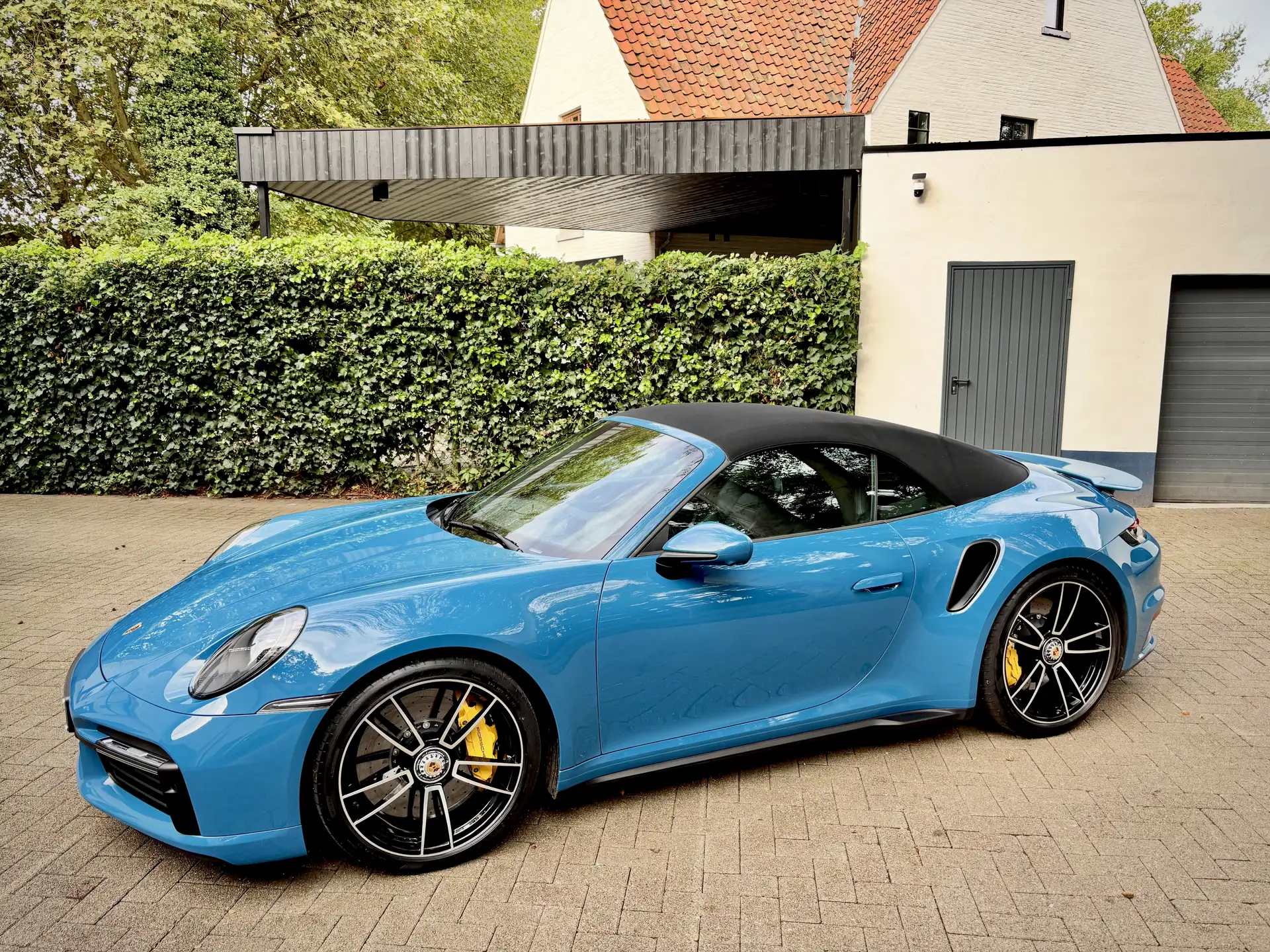 포르쉐 911 Turbo S Cabriolet 2022 블루 사진 4