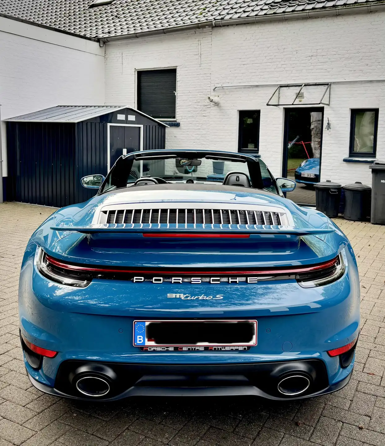 포르쉐 911 Turbo S Cabriolet 2022 블루 사진 6