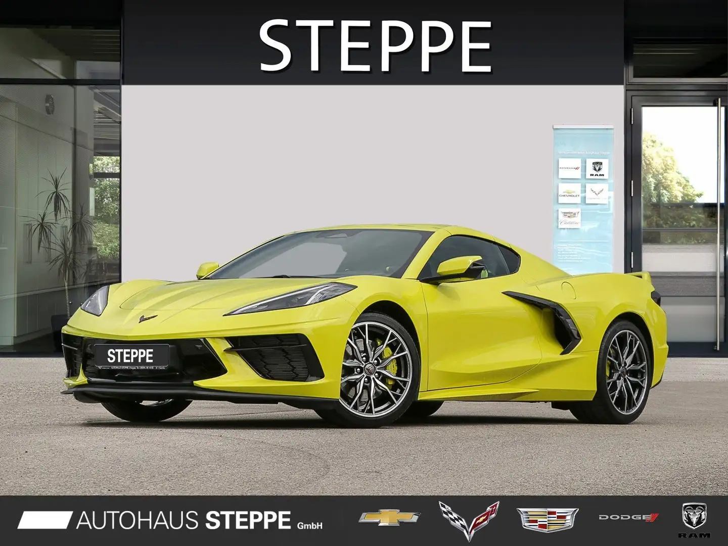 Corvette C8 Stingray Coupe 2024 3LT Europamodell Gelb - 1