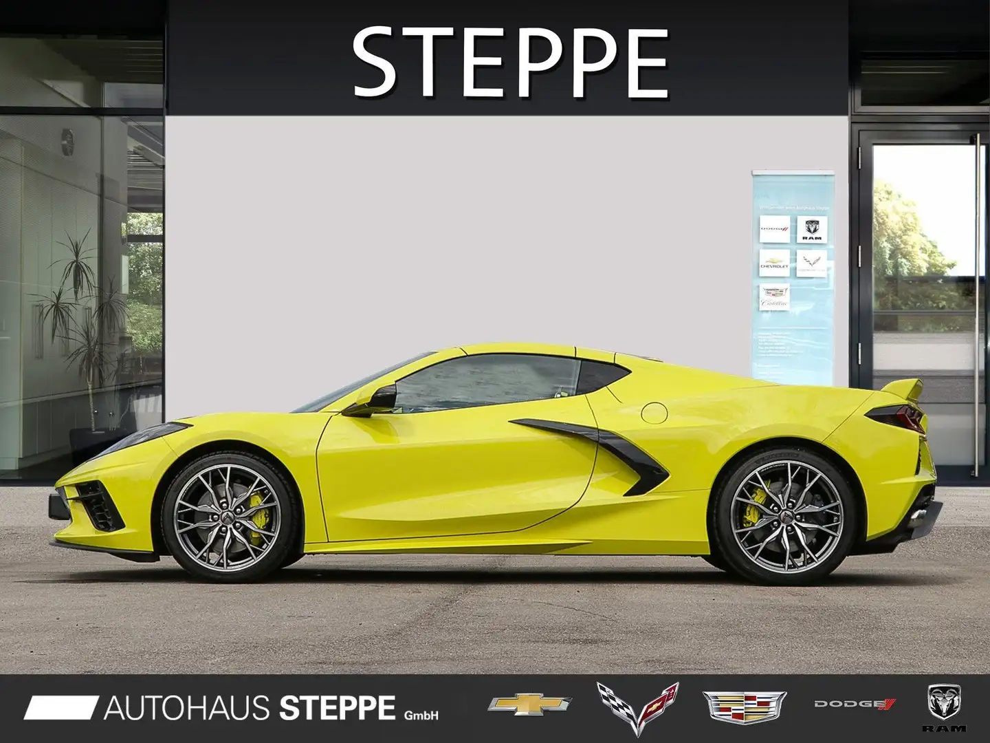 Corvette C8 Stingray Coupe 2024 3LT Europamodell Gelb - 2