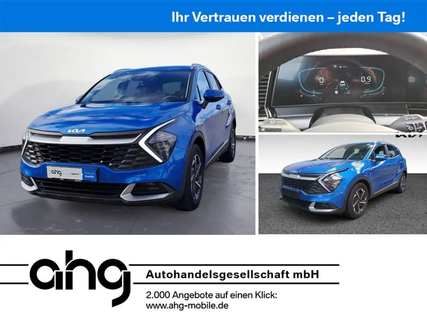 Kia Sportage 1.6 T-GDI EcoDynamics+ Vision DCT Bluet Bleu - 1