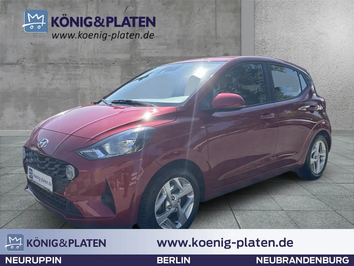 Hyundai i10 1.0 Trend (EURO 6d) Klima Einparkhilfe Rouge - 1