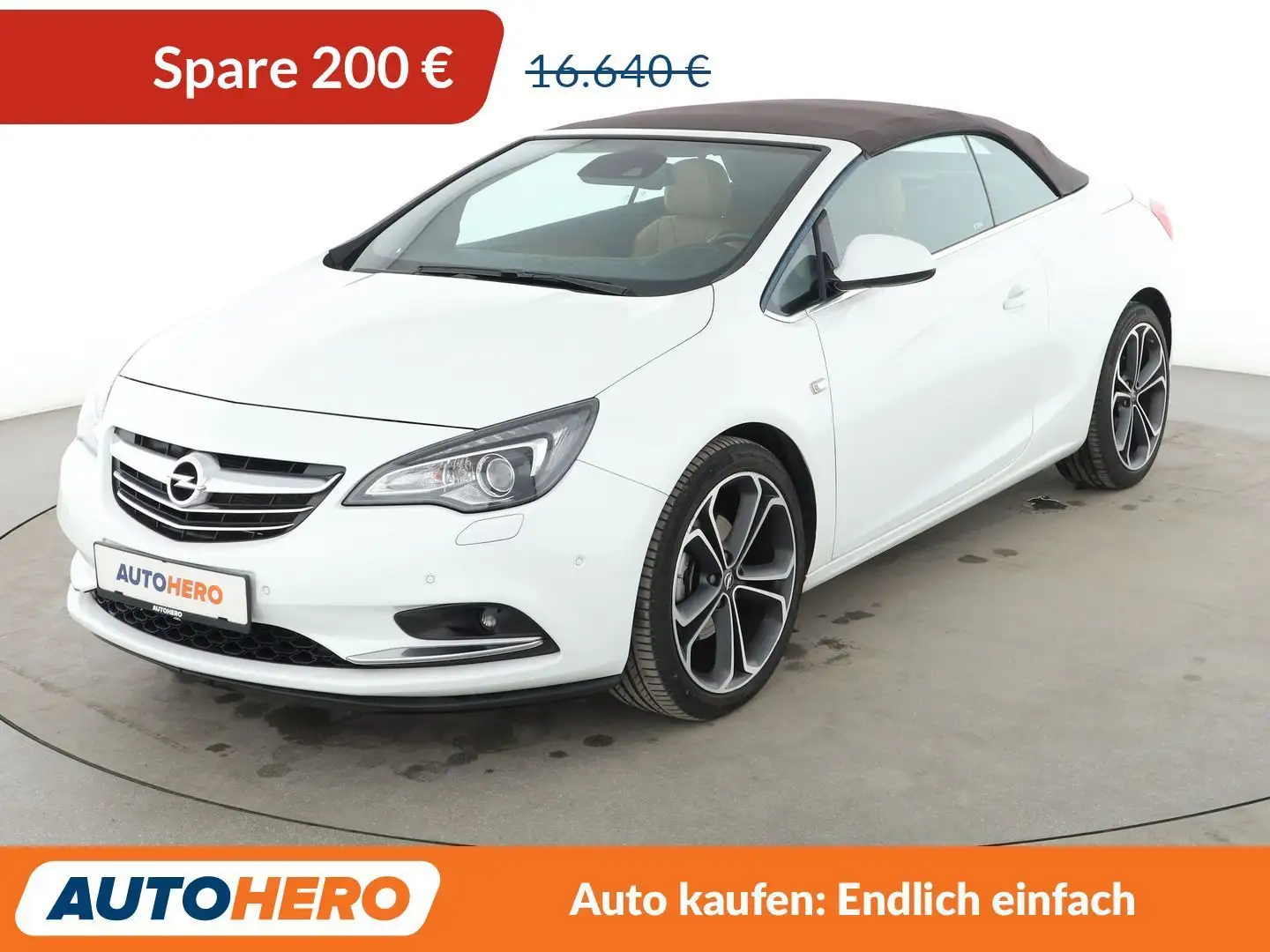 Opel Cascada 1.6 SIDI Turbo Innovation ecoFlex*NAVI*TEMPO* Blanc - 1