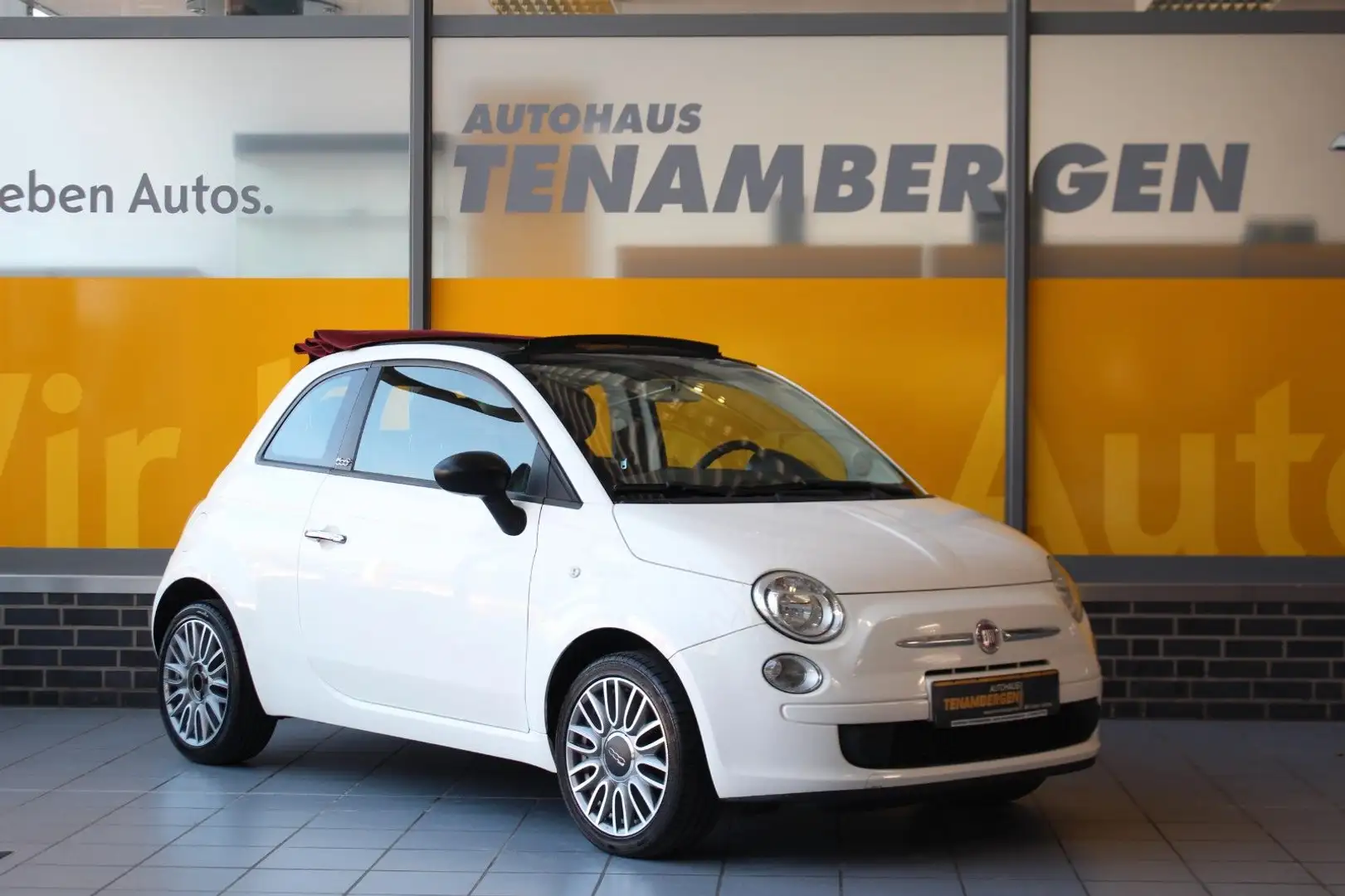 Fiat 500C 1.2 8V Pop Cabrio Klima PDC Alu-Felgen Weiß - 1