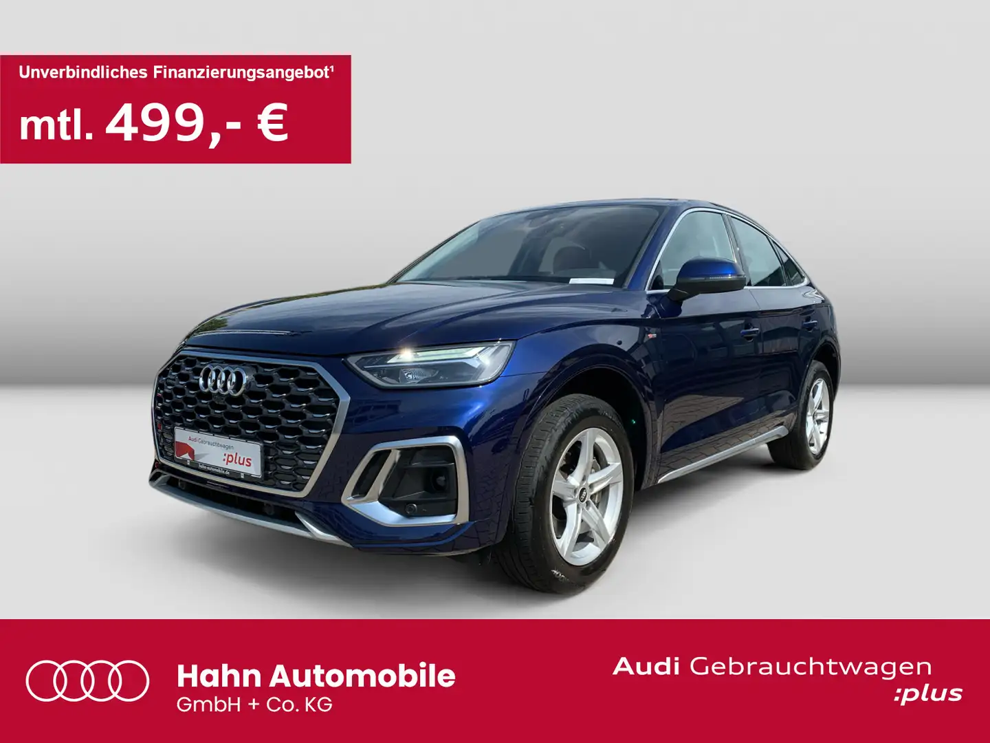 Audi Q5 45TFSI quattro S tronic S line Pano Blauw - 1