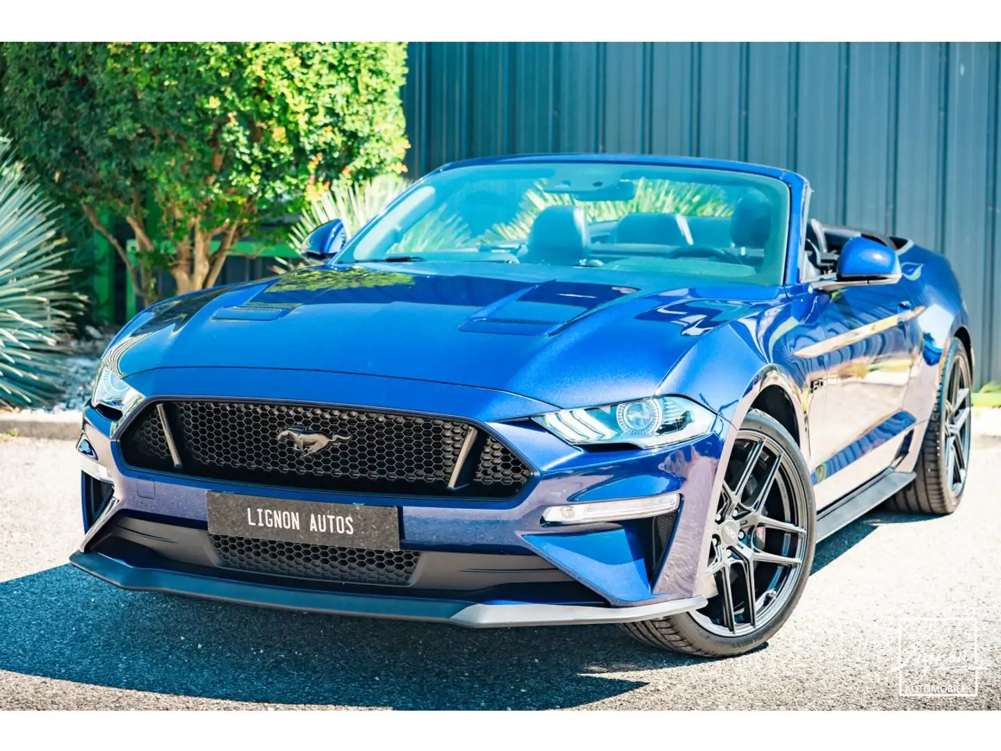Ford Mustang Convertible 5.0 V8 Ti-VCT - 450  CONVERTIBLE 2015  Bleu - 1