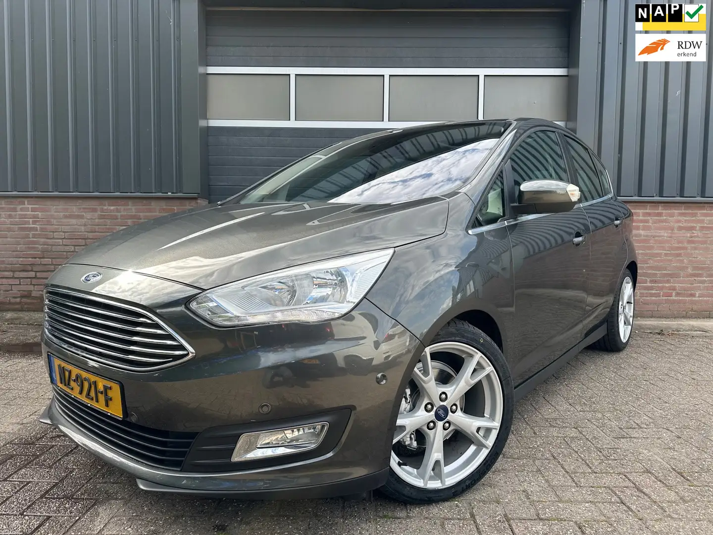 Ford C-Max 1.0 Titanium Panoramadak / Keyless entry / Elektri Grigio - 1