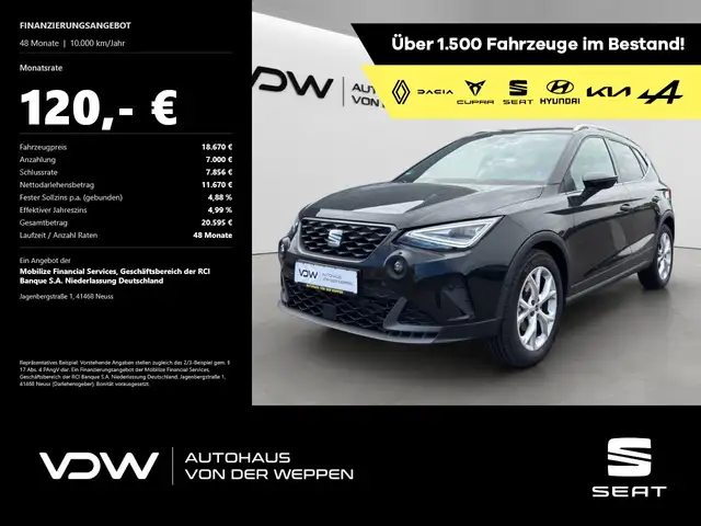 SEAT Arona FR TSI ACC Voll-LED Kamera SHZ PDC Keyless